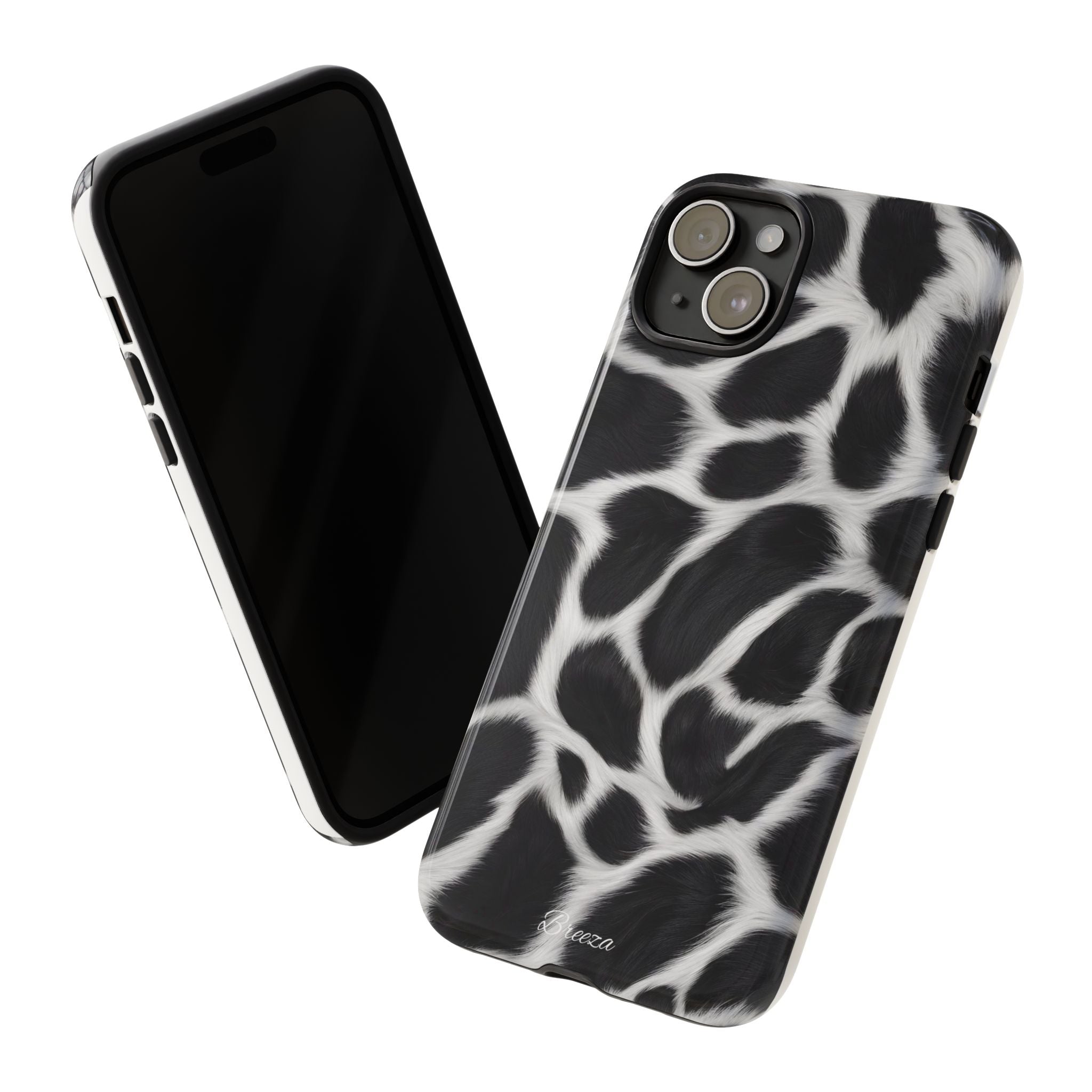 Furry Cow Print Phone Case