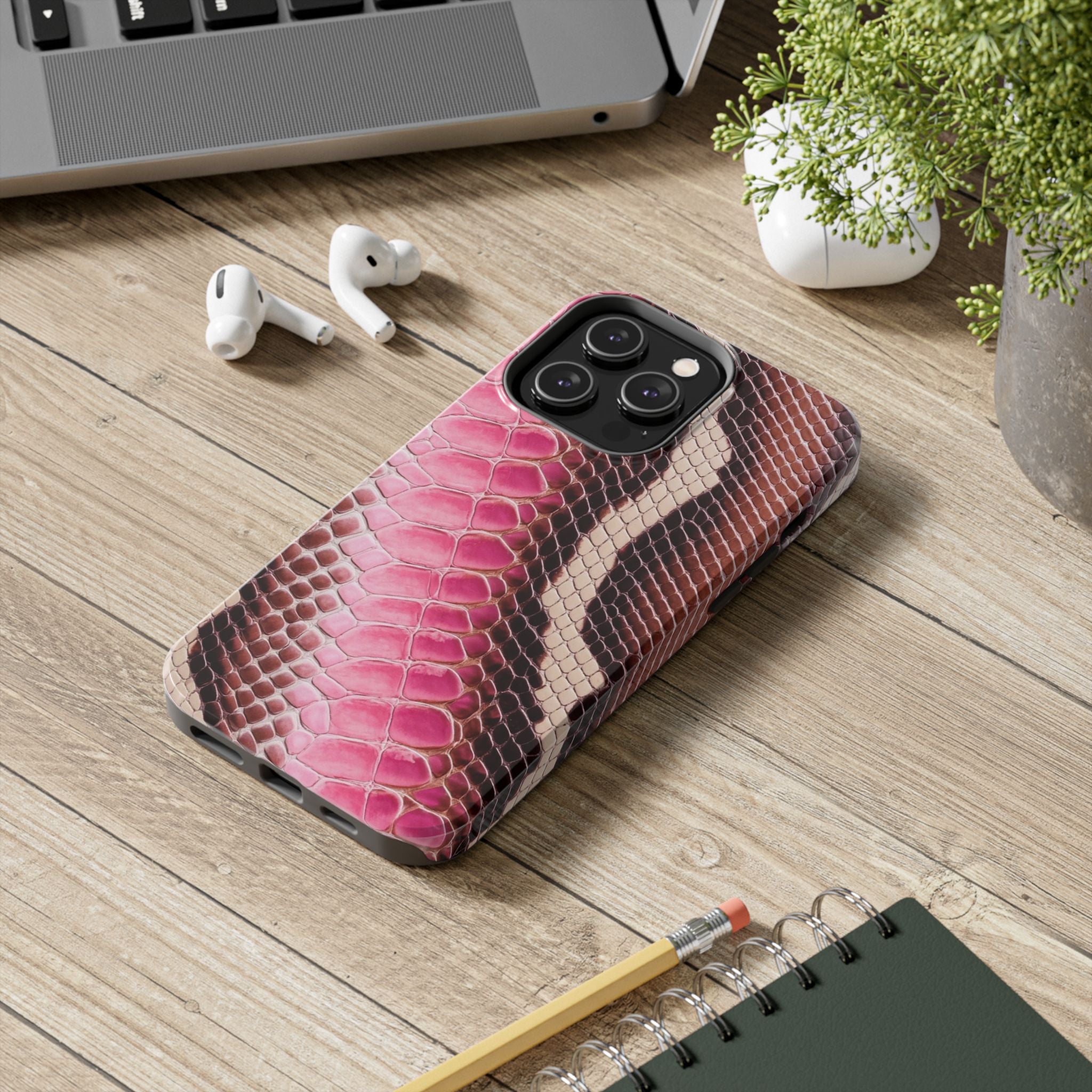 Stylish Snake Print Phone Case