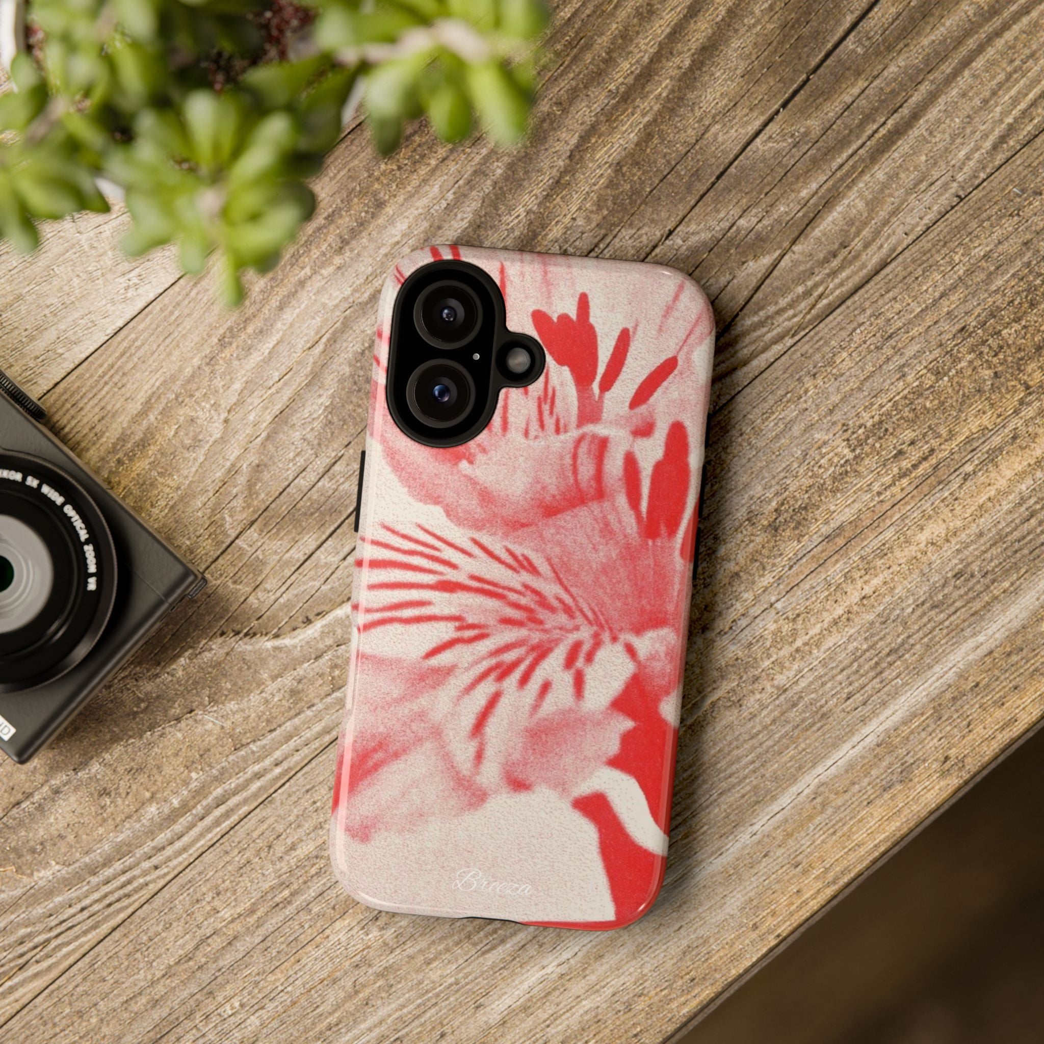 Red Floral Phone Case