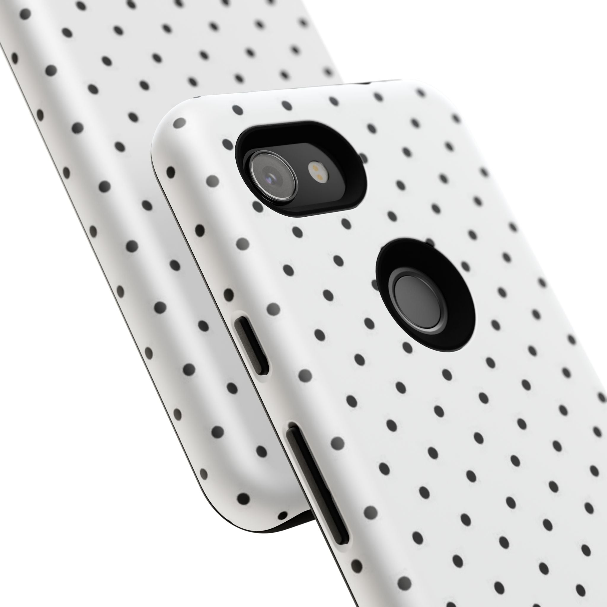 White & Black Polka Dot Phone Case