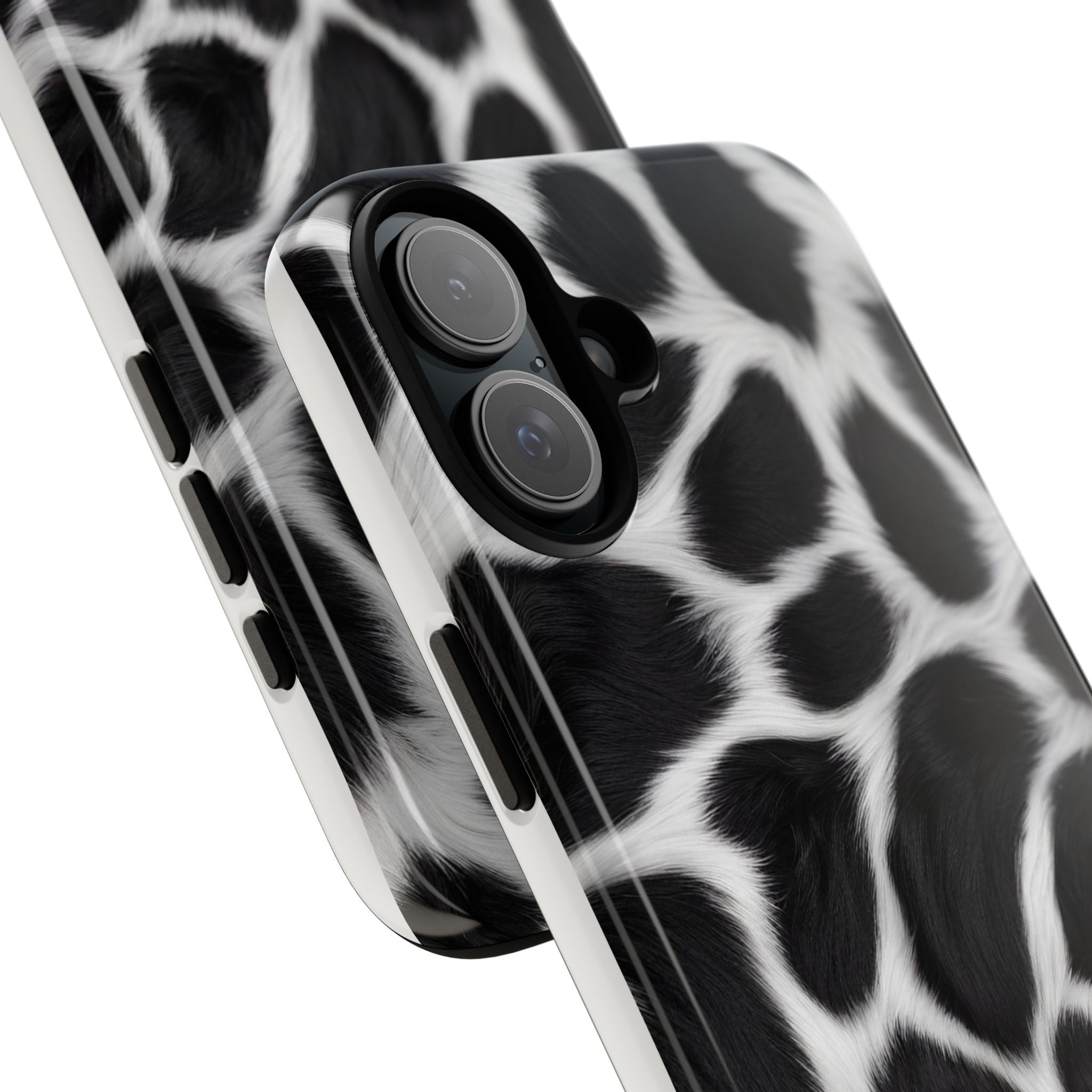 Furry Cow Print Phone Case