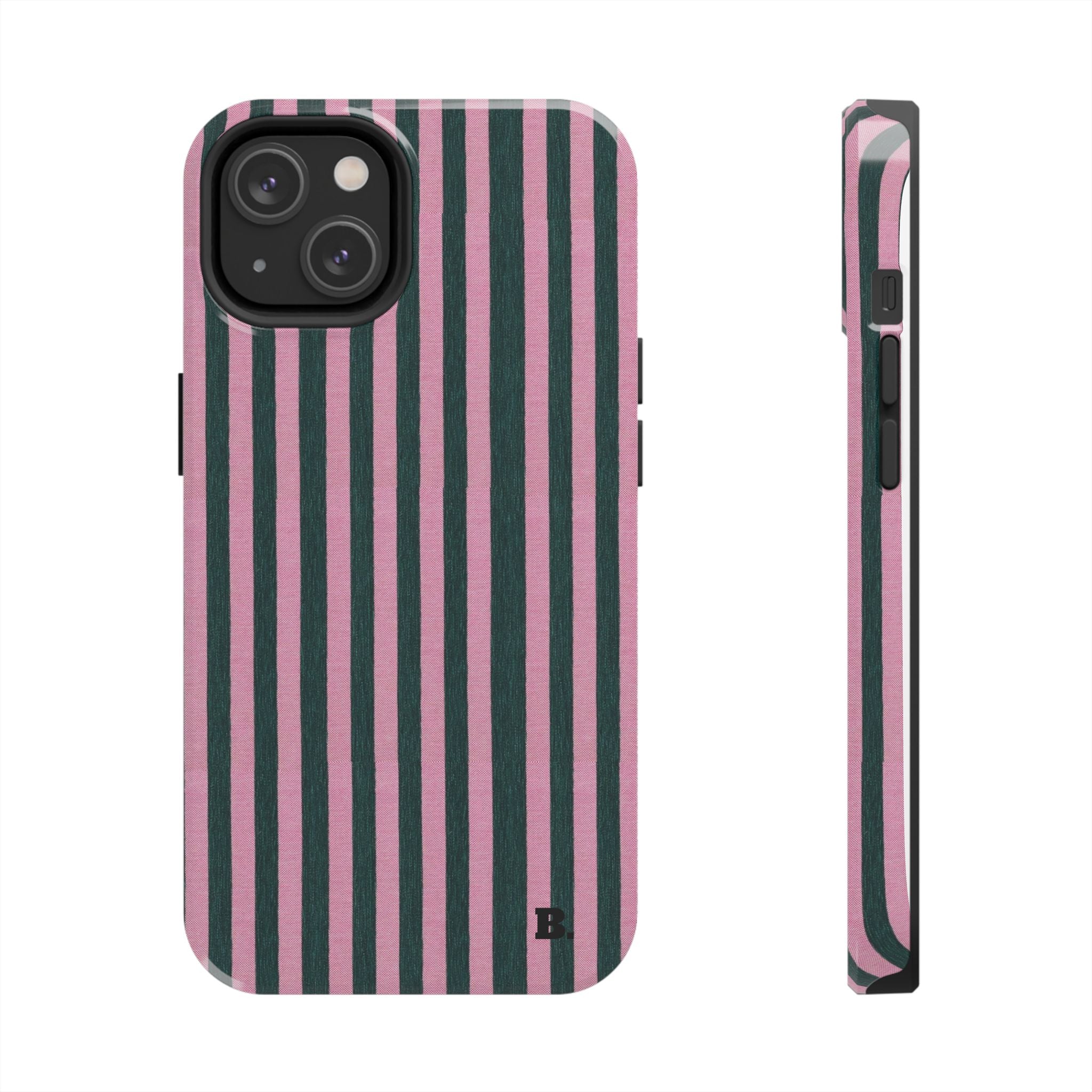 Pink & Green Striped Case