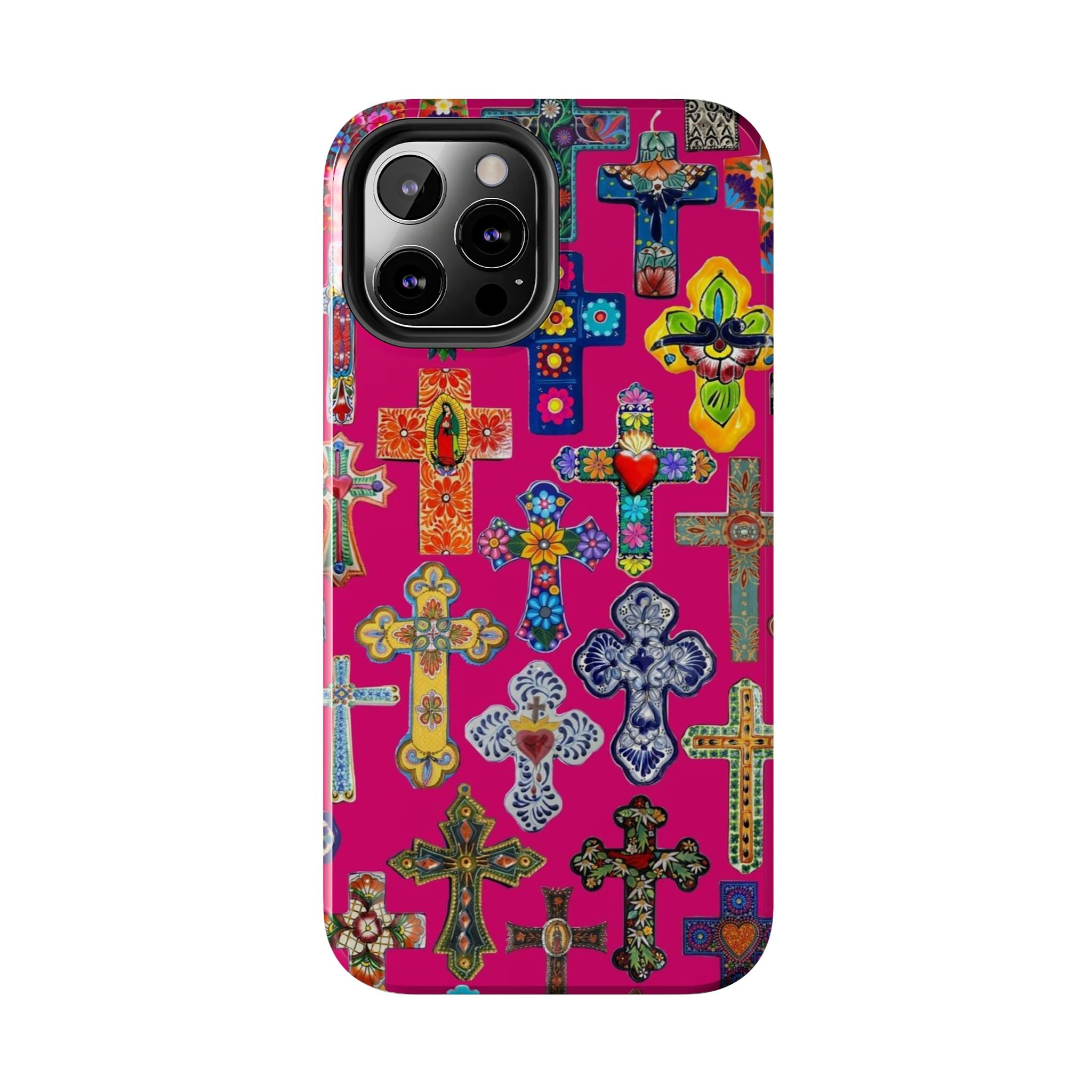 Pink Cross Phone Case