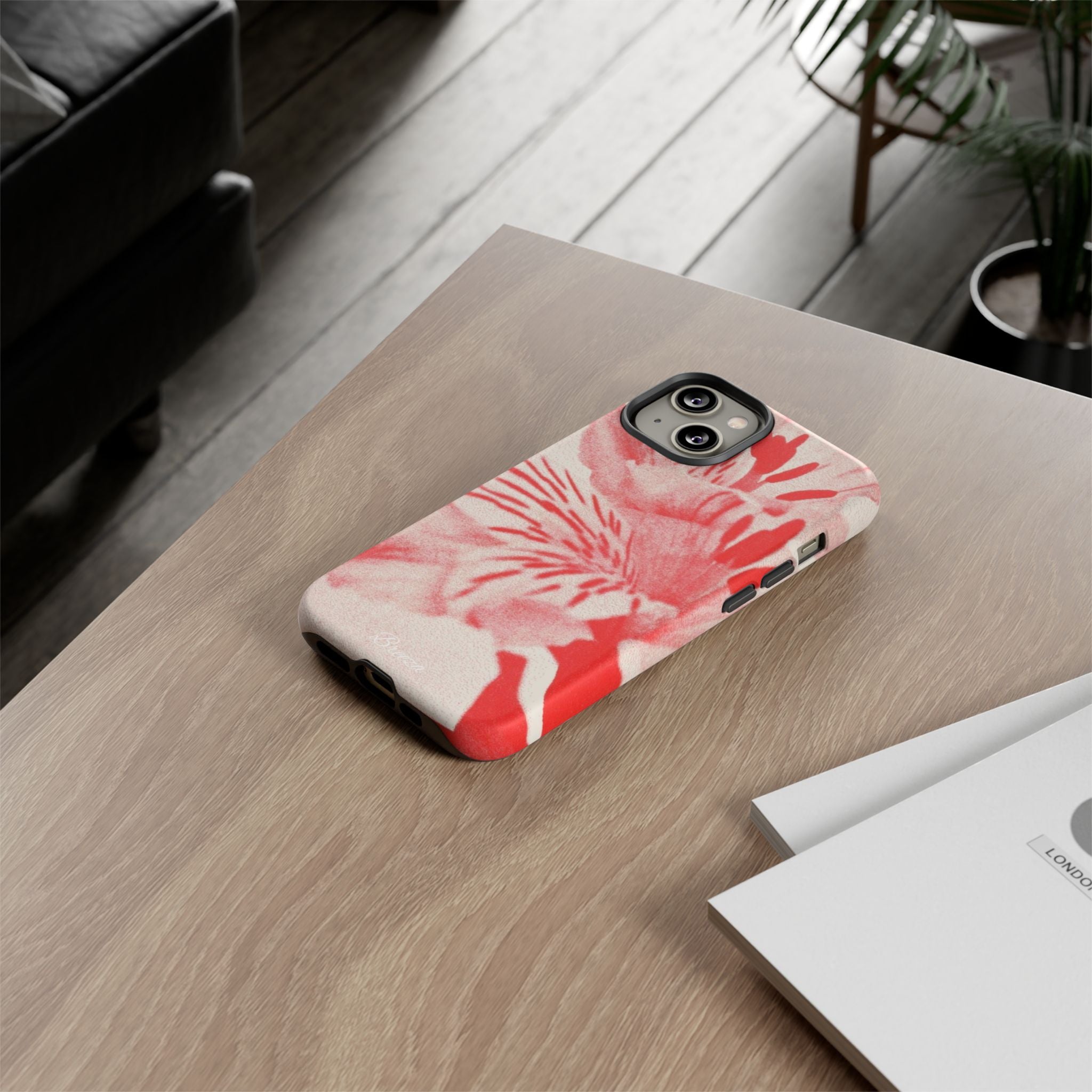 Red Floral Phone Case