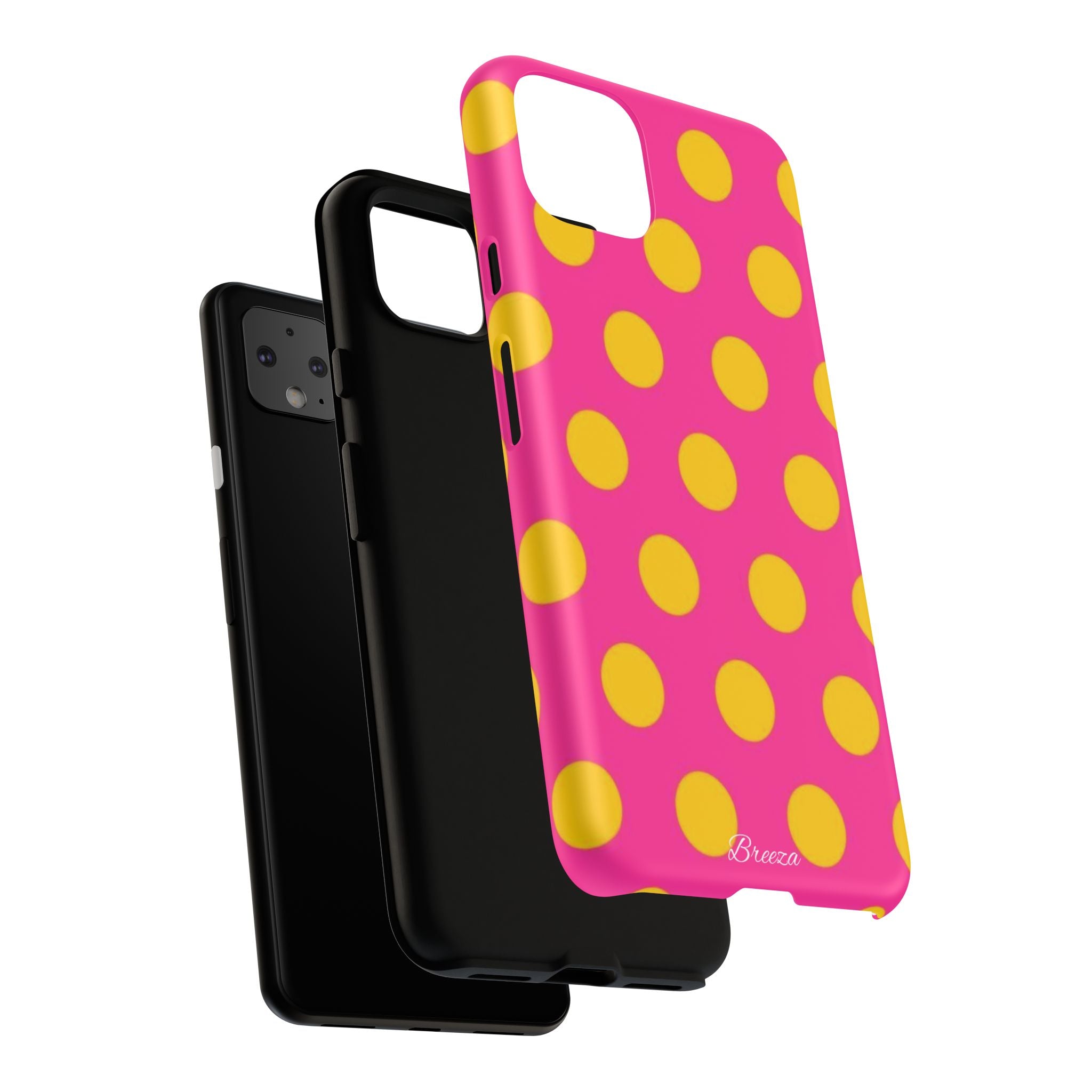 Pink & Yellow Dot Phone Case