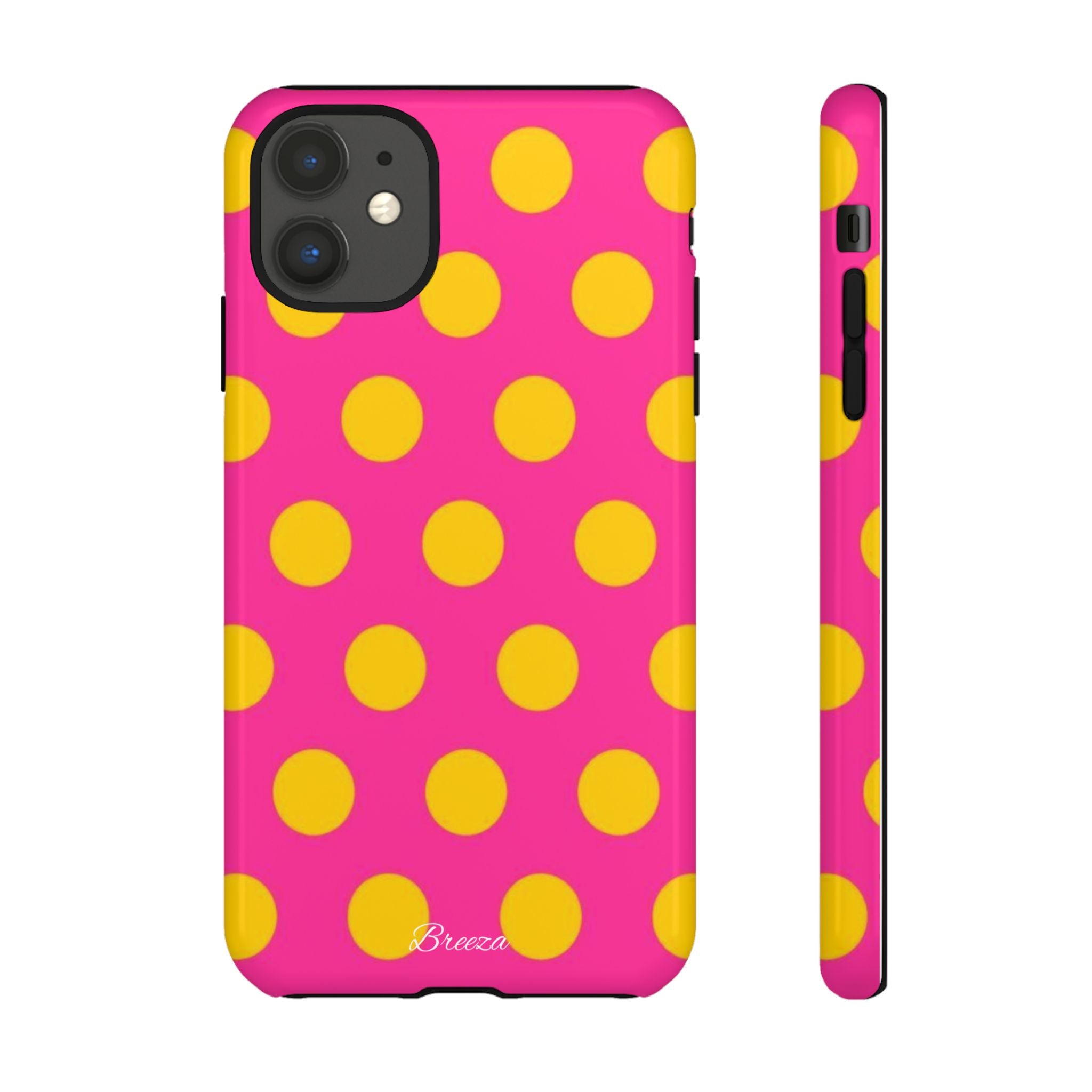 Pink & Yellow Dot Phone Case