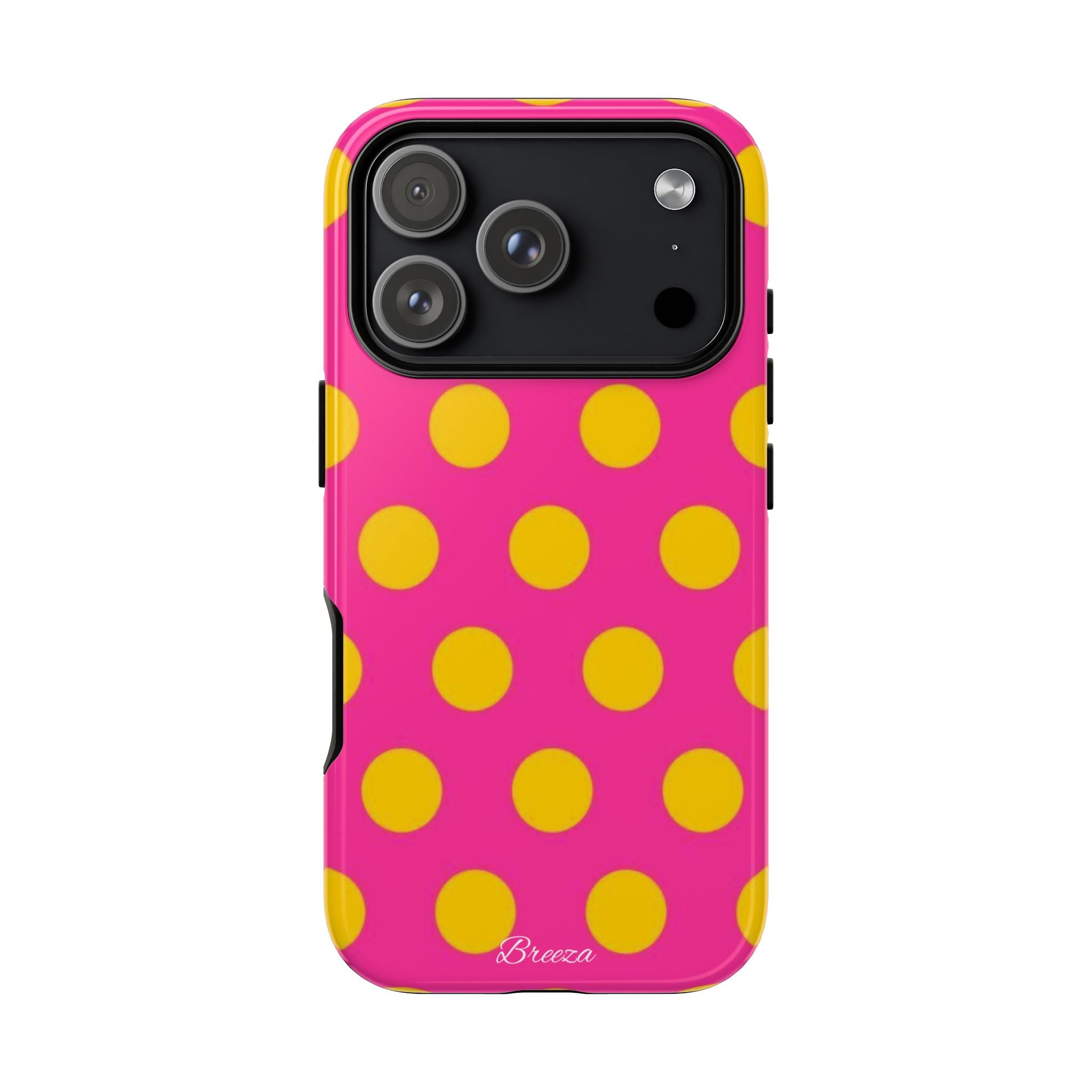 Pink & Yellow Dot Phone Case