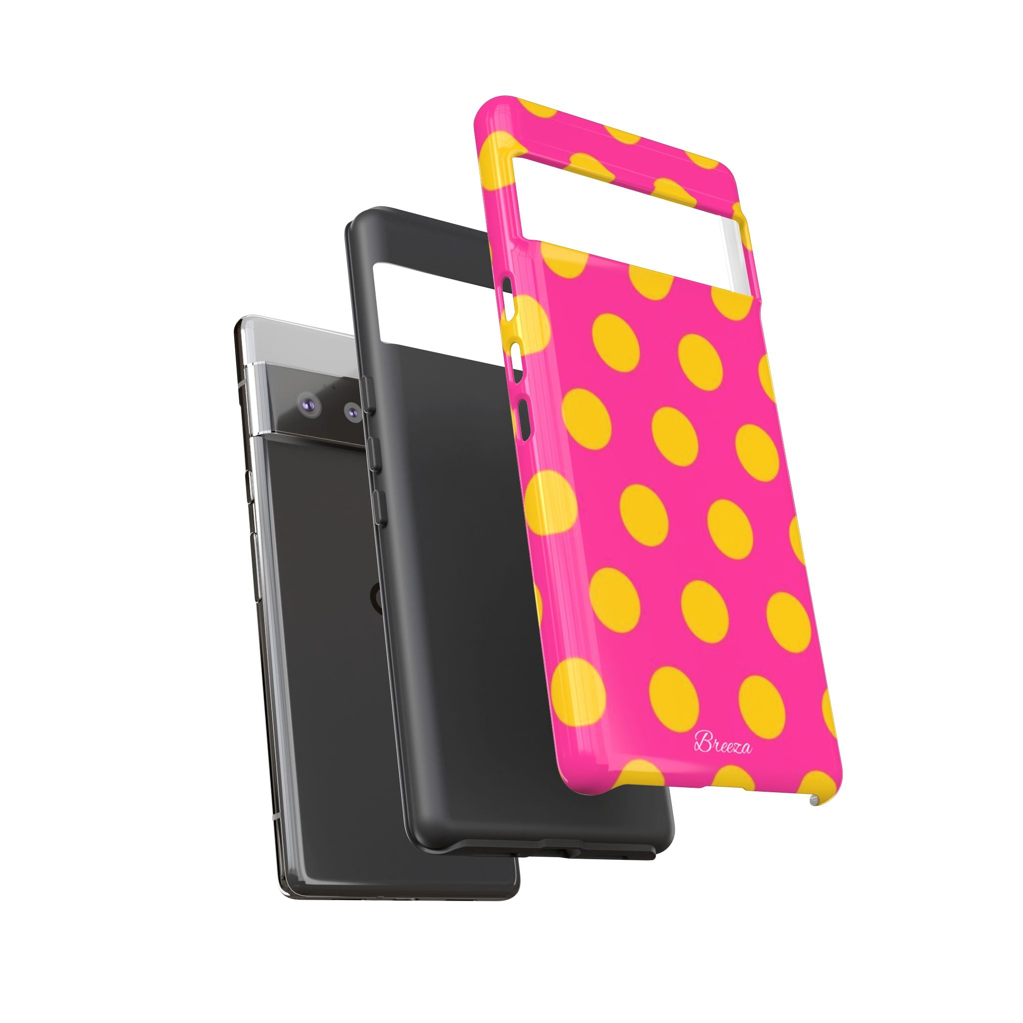 Pink & Yellow Dot Phone Case
