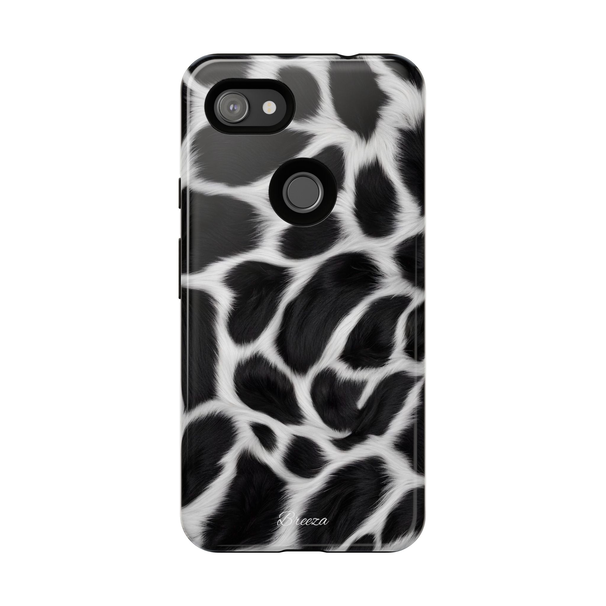 Furry Cow Print Phone Case