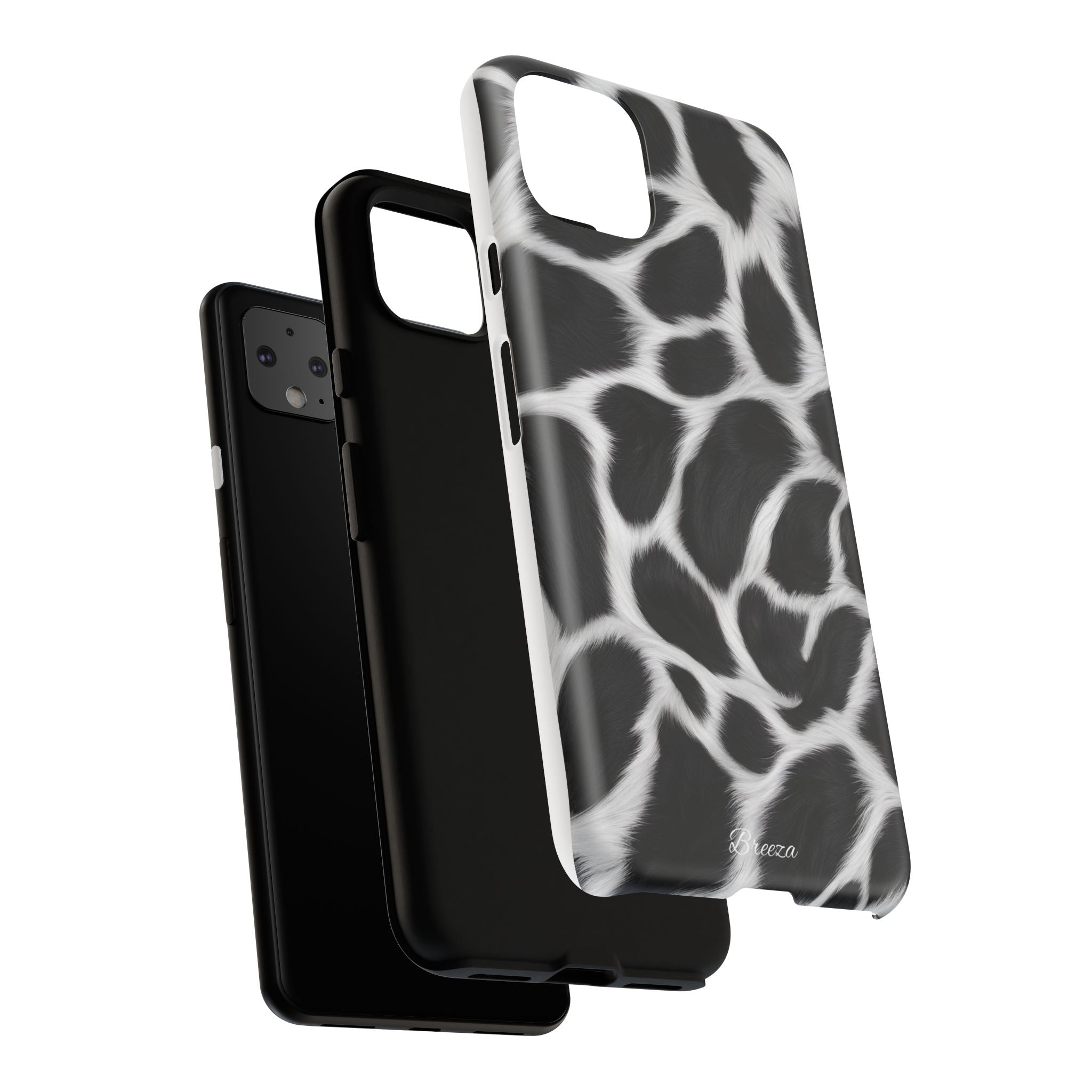 Furry Cow Print Phone Case