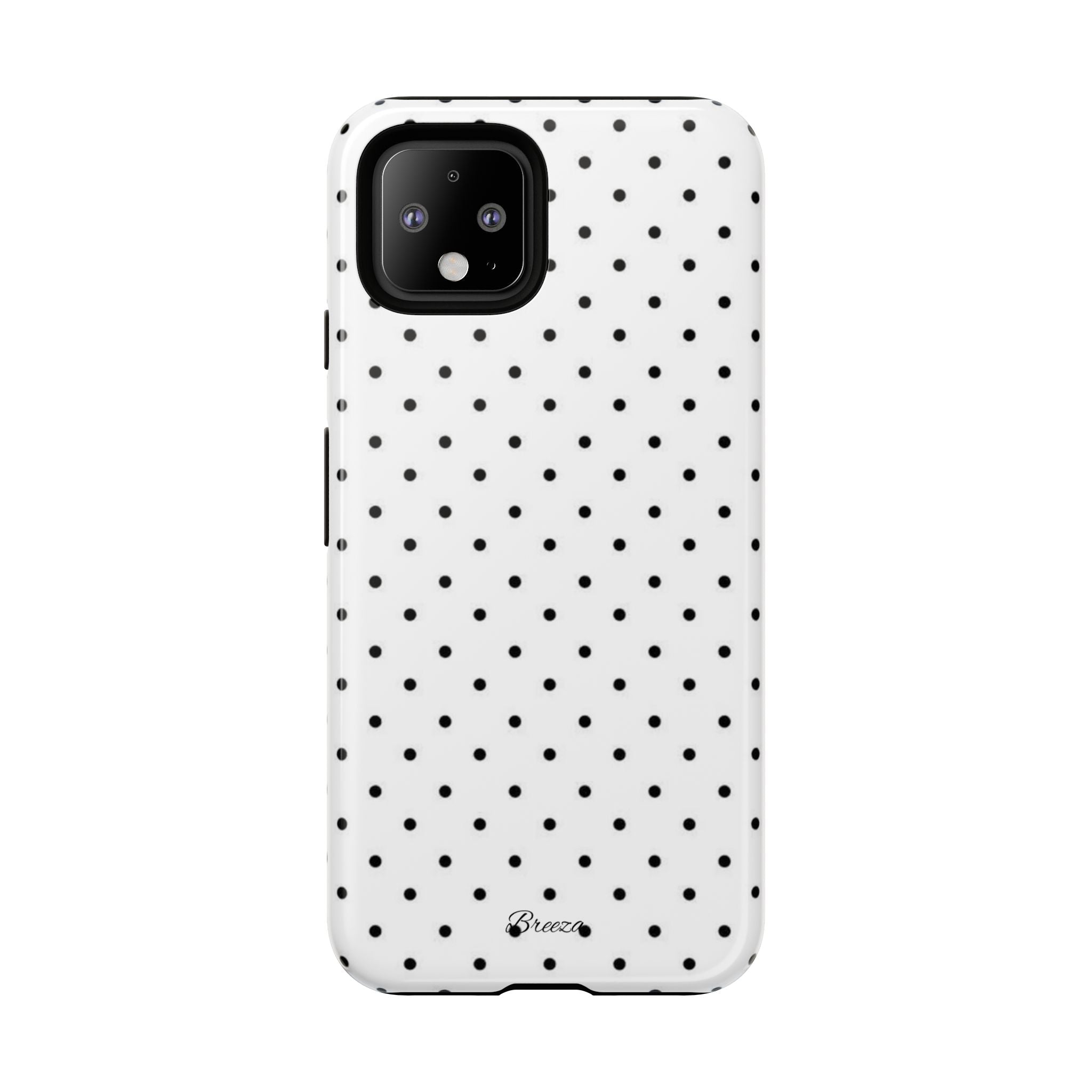 White & Black Polka Dot Phone Case