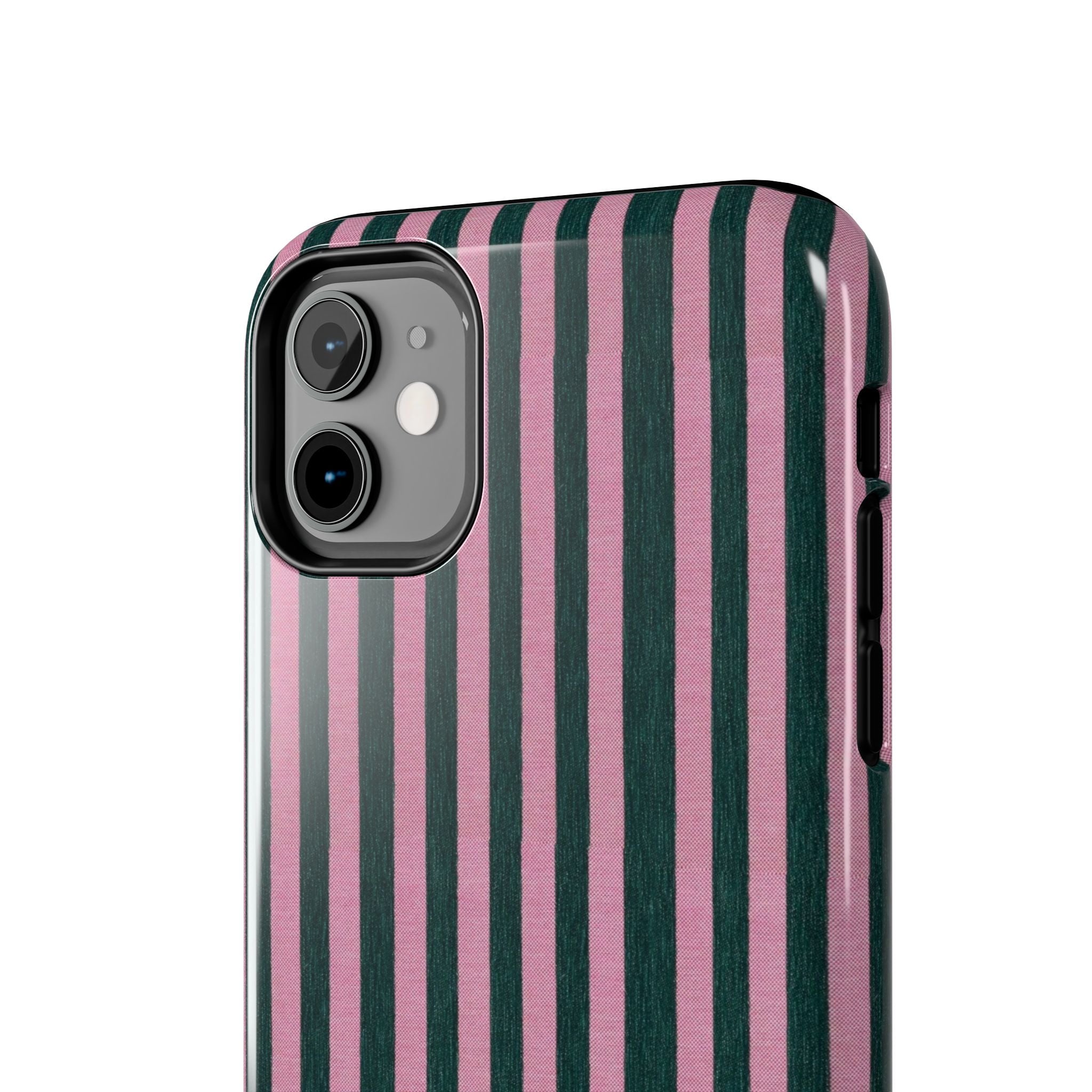 Pink & Green Striped Case