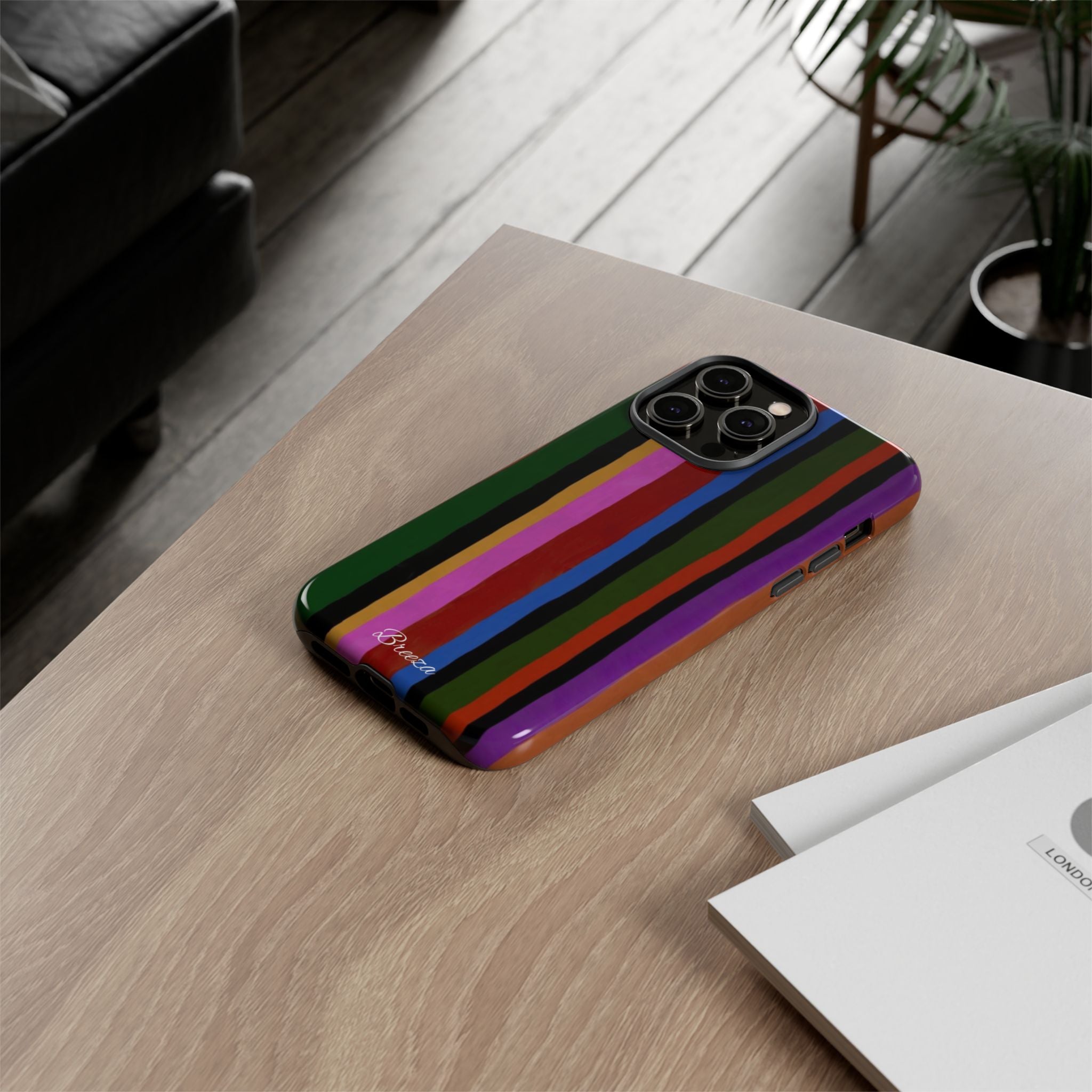 Colorful Striped Phone Case