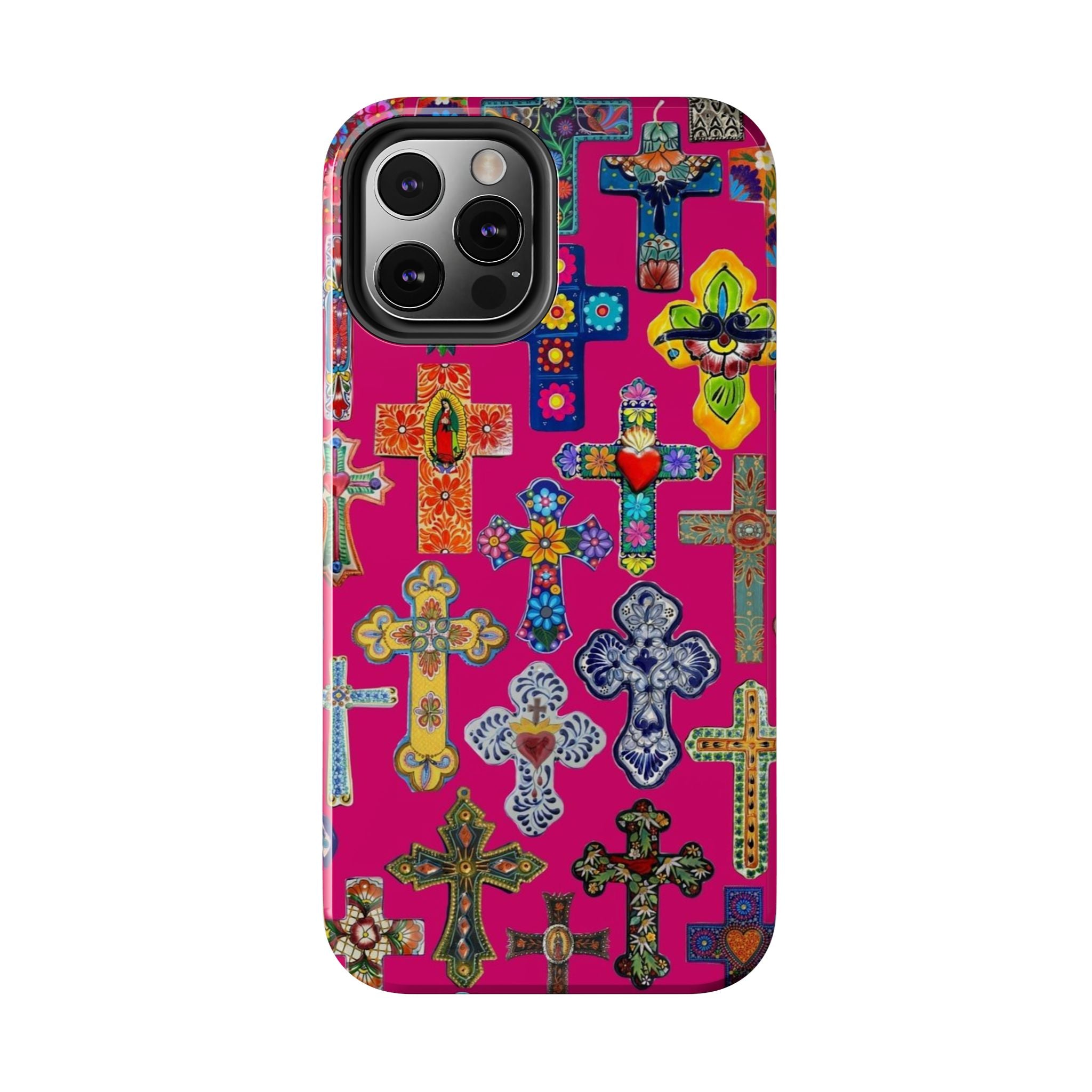 Pink Cross Phone Case