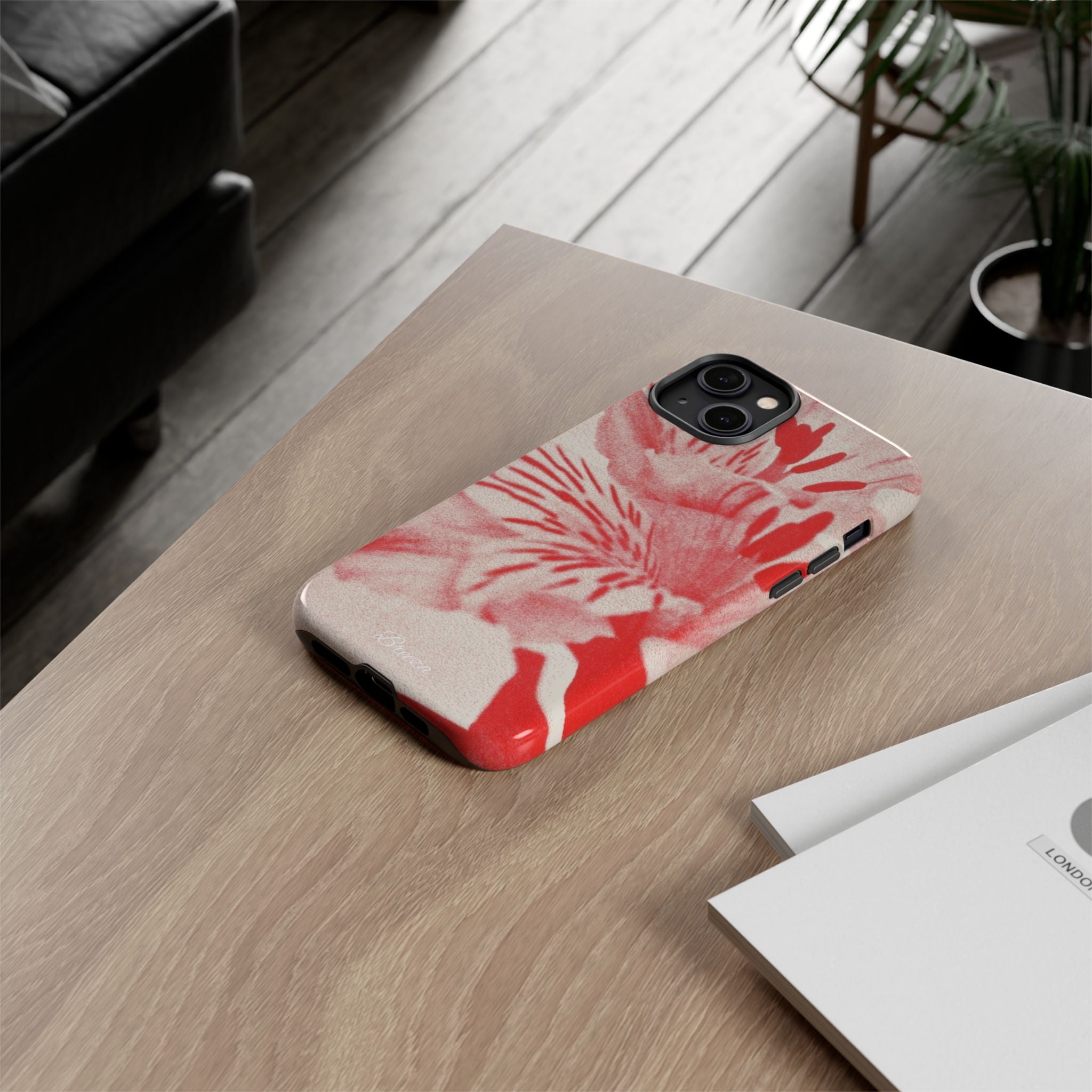 Red Floral Phone Case