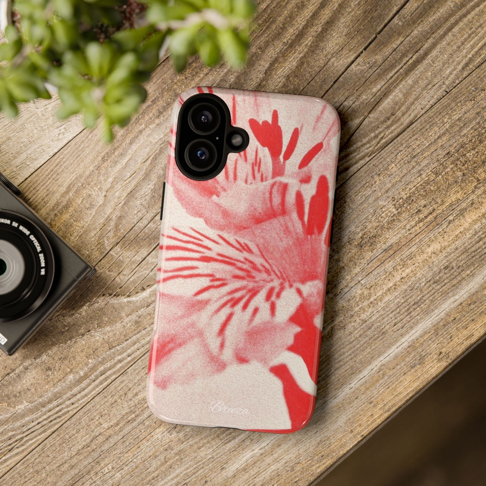 Red Floral Phone Case