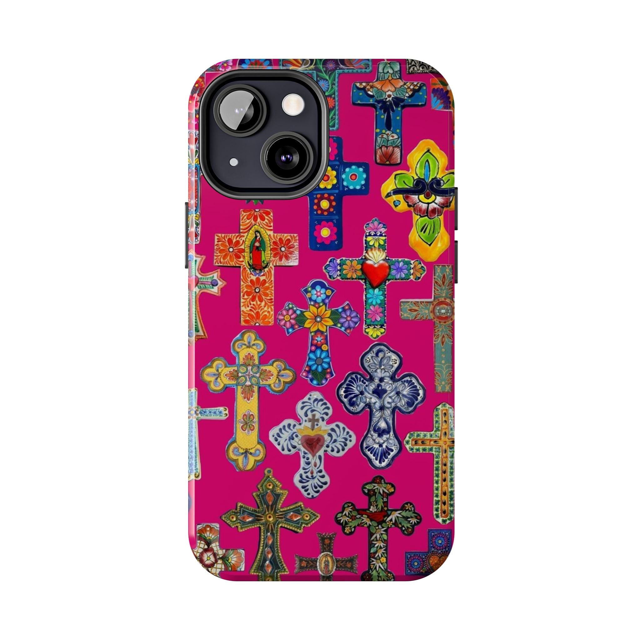 Pink Cross Phone Case