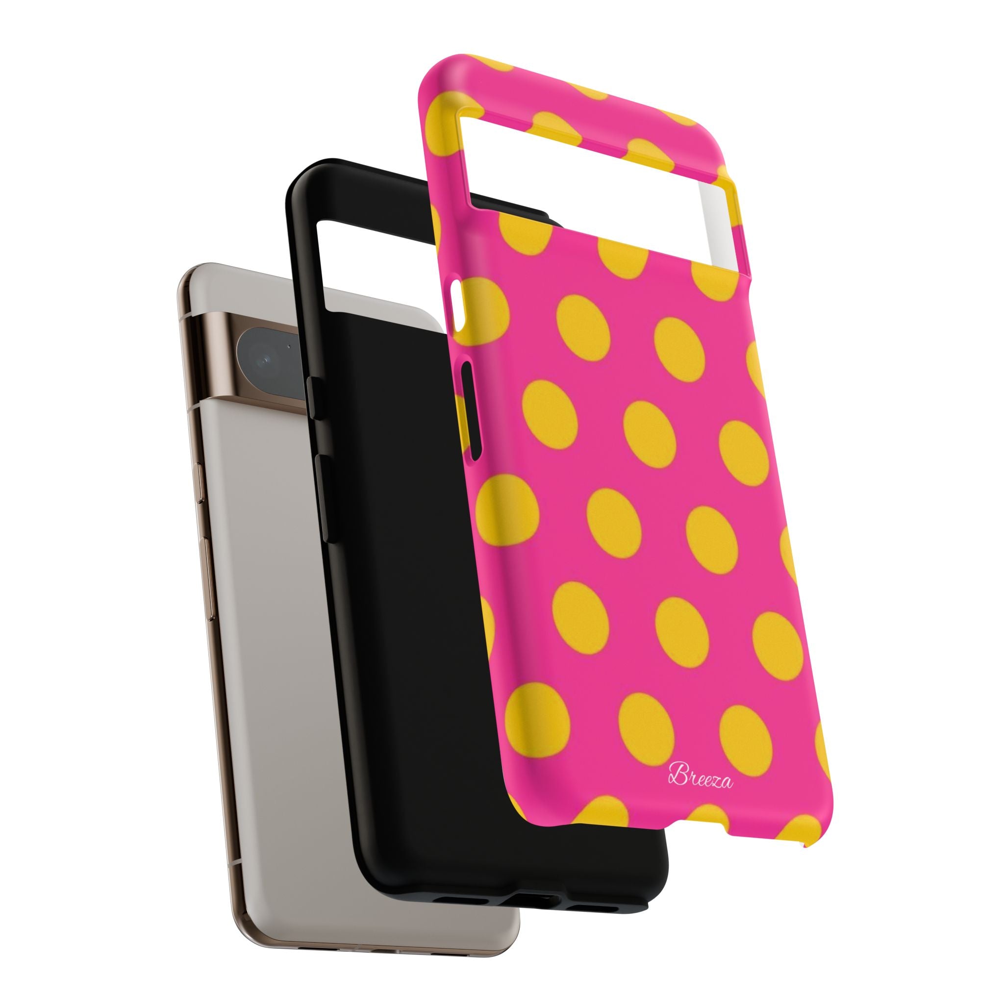 Pink & Yellow Dot Phone Case
