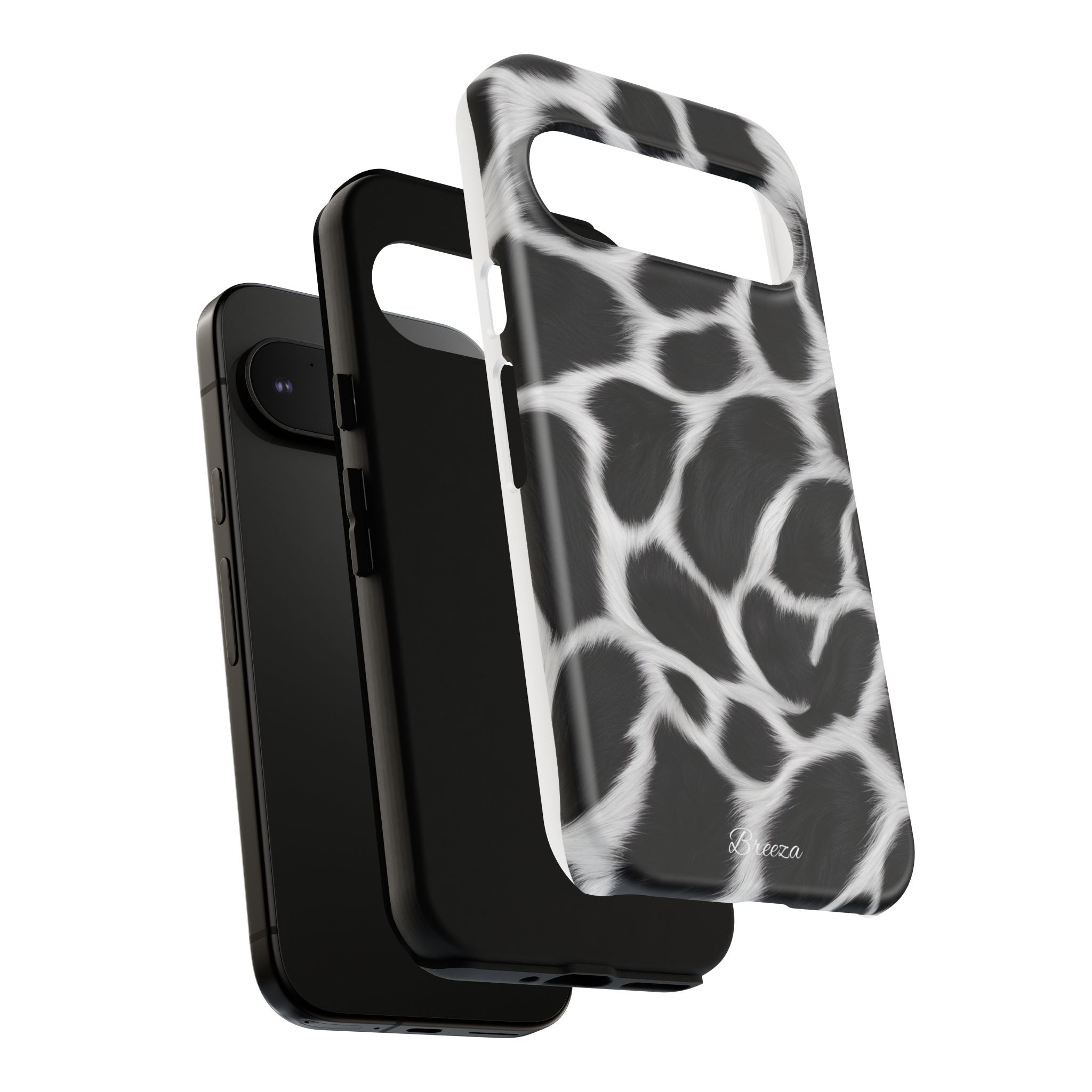 Furry Cow Print Phone Case