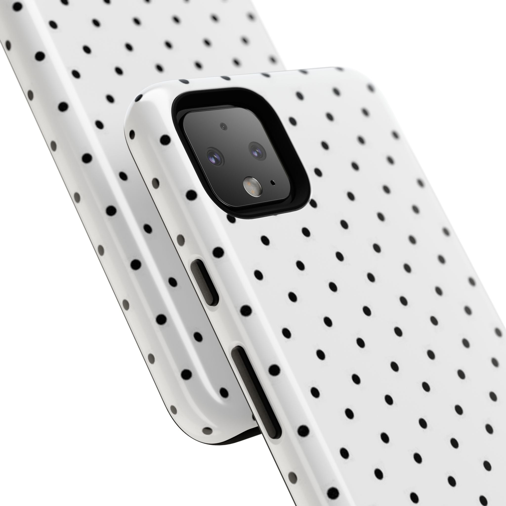 White & Black Polka Dot Phone Case