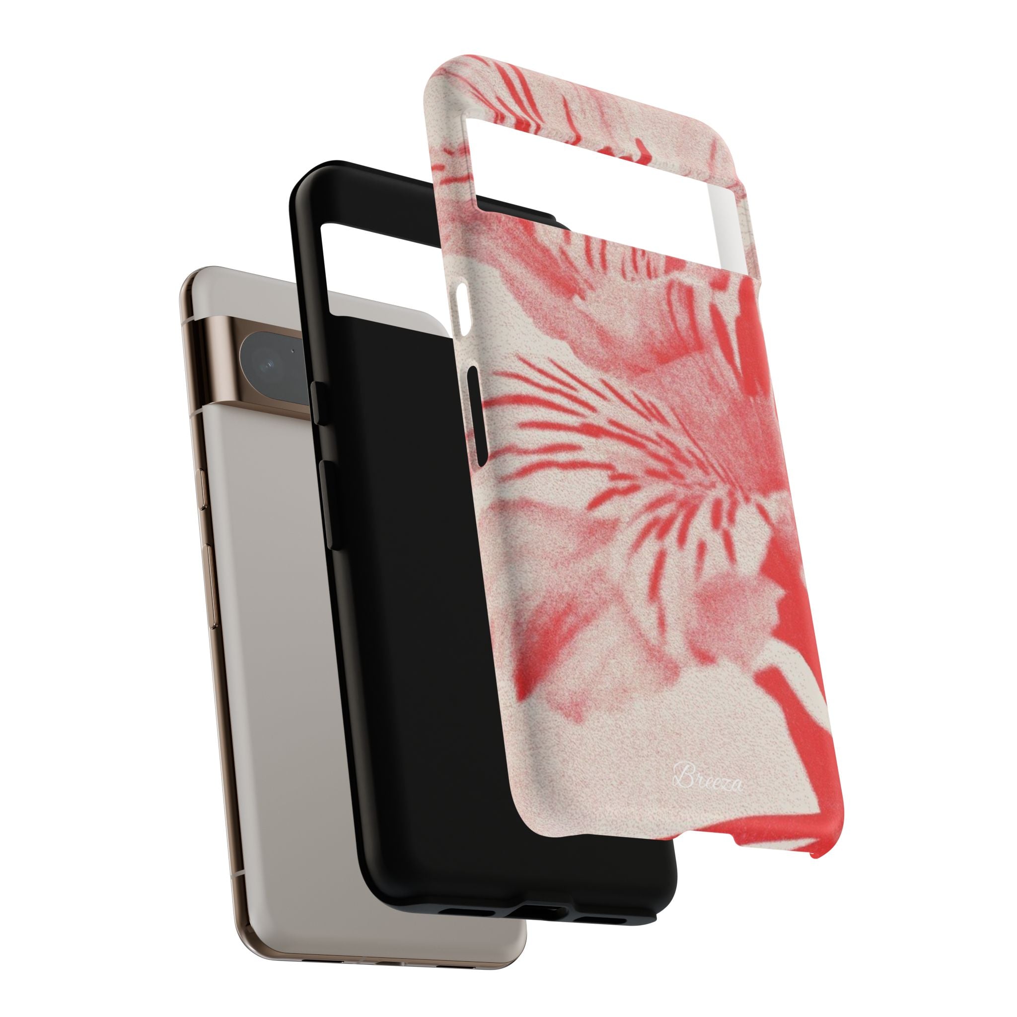 Red Floral Phone Case