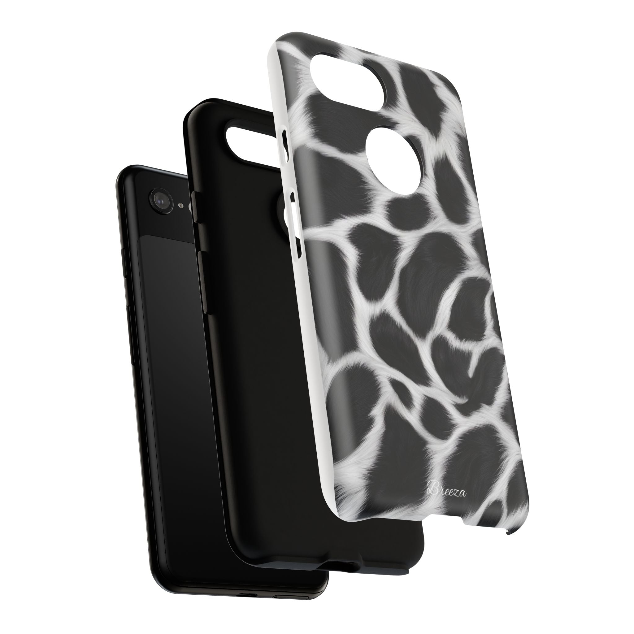 Furry Cow Print Phone Case