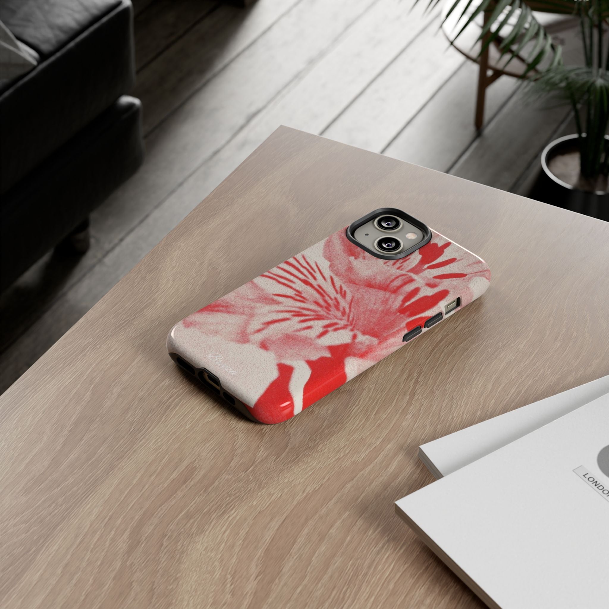 Red Floral Phone Case