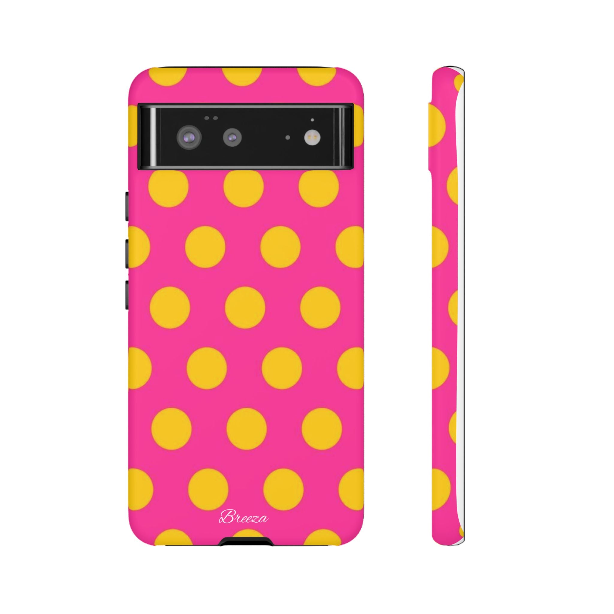 Pink & Yellow Dot Phone Case