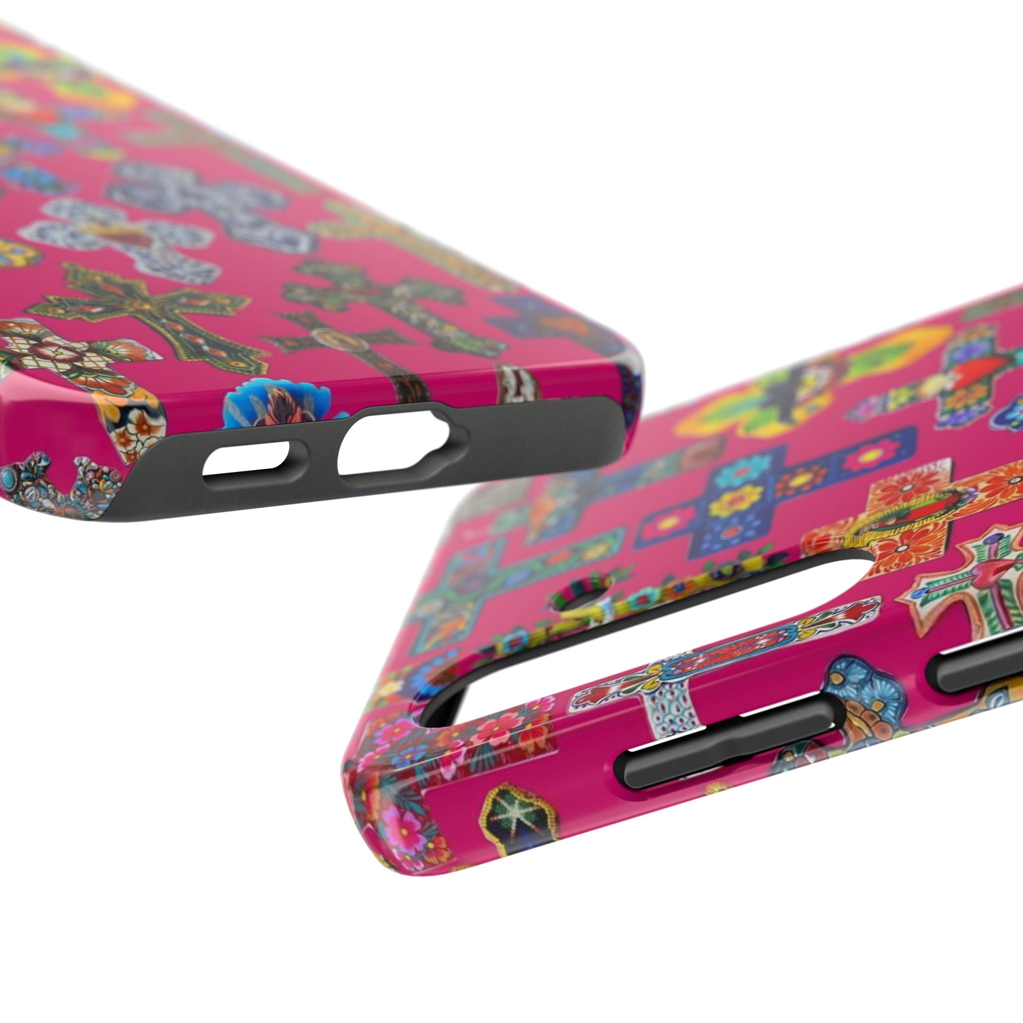 Pink Cross Phone Case