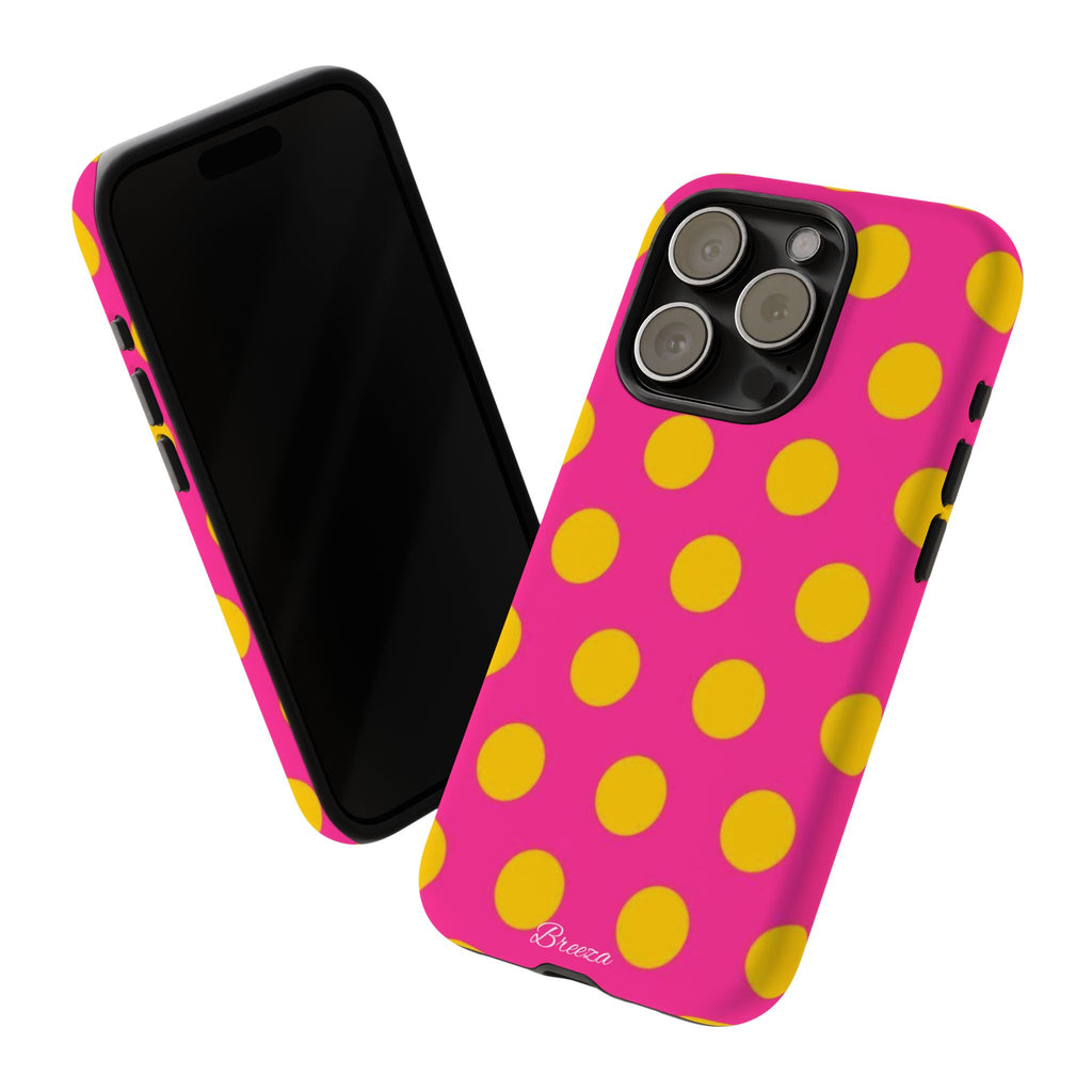 Pink & Yellow Dot Phone Case