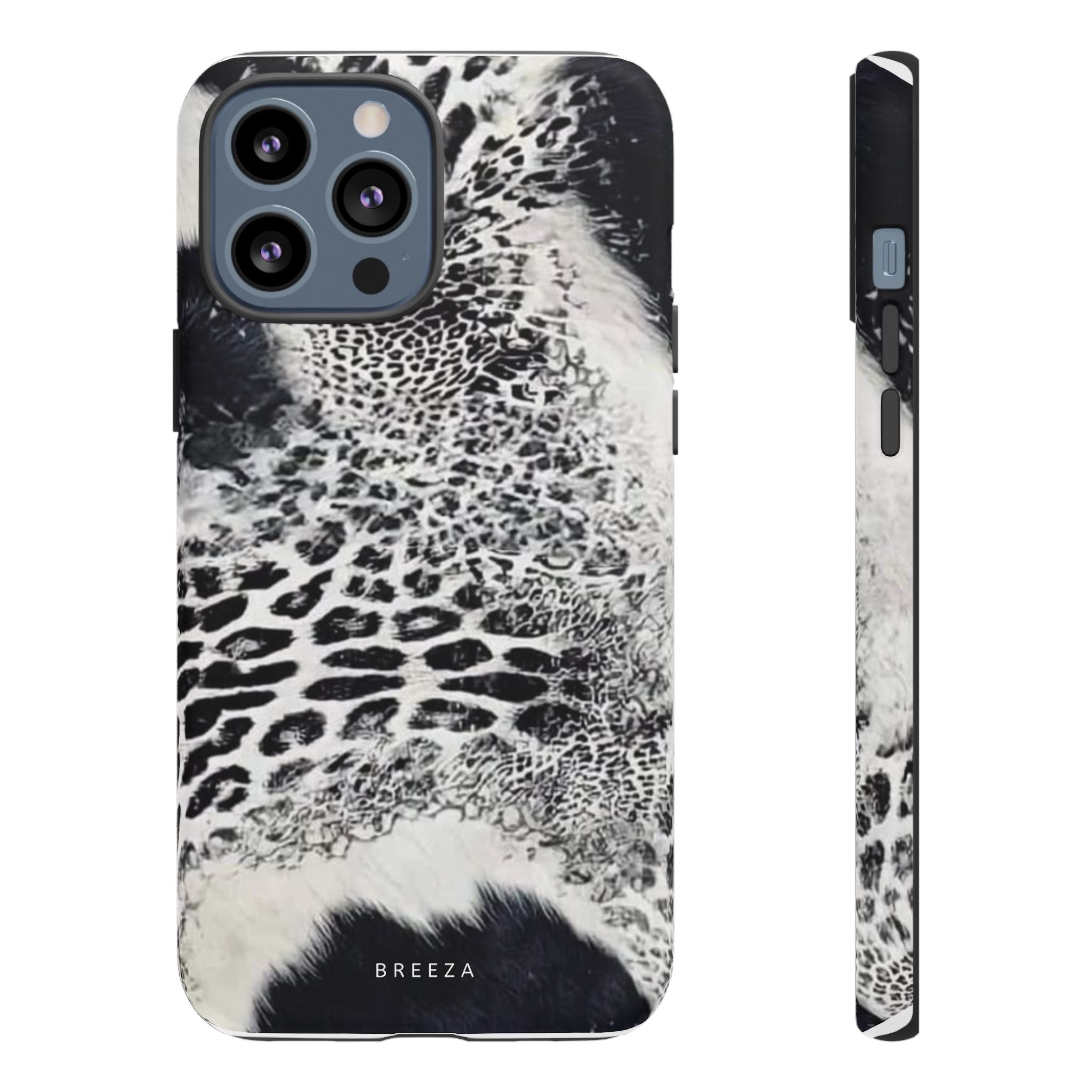 Black & White Leopard Print