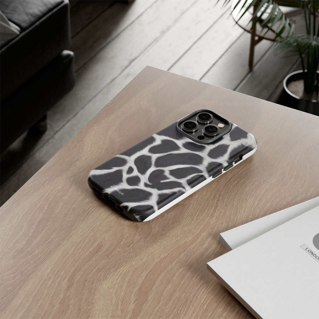 Furry Cow Print Phone Case