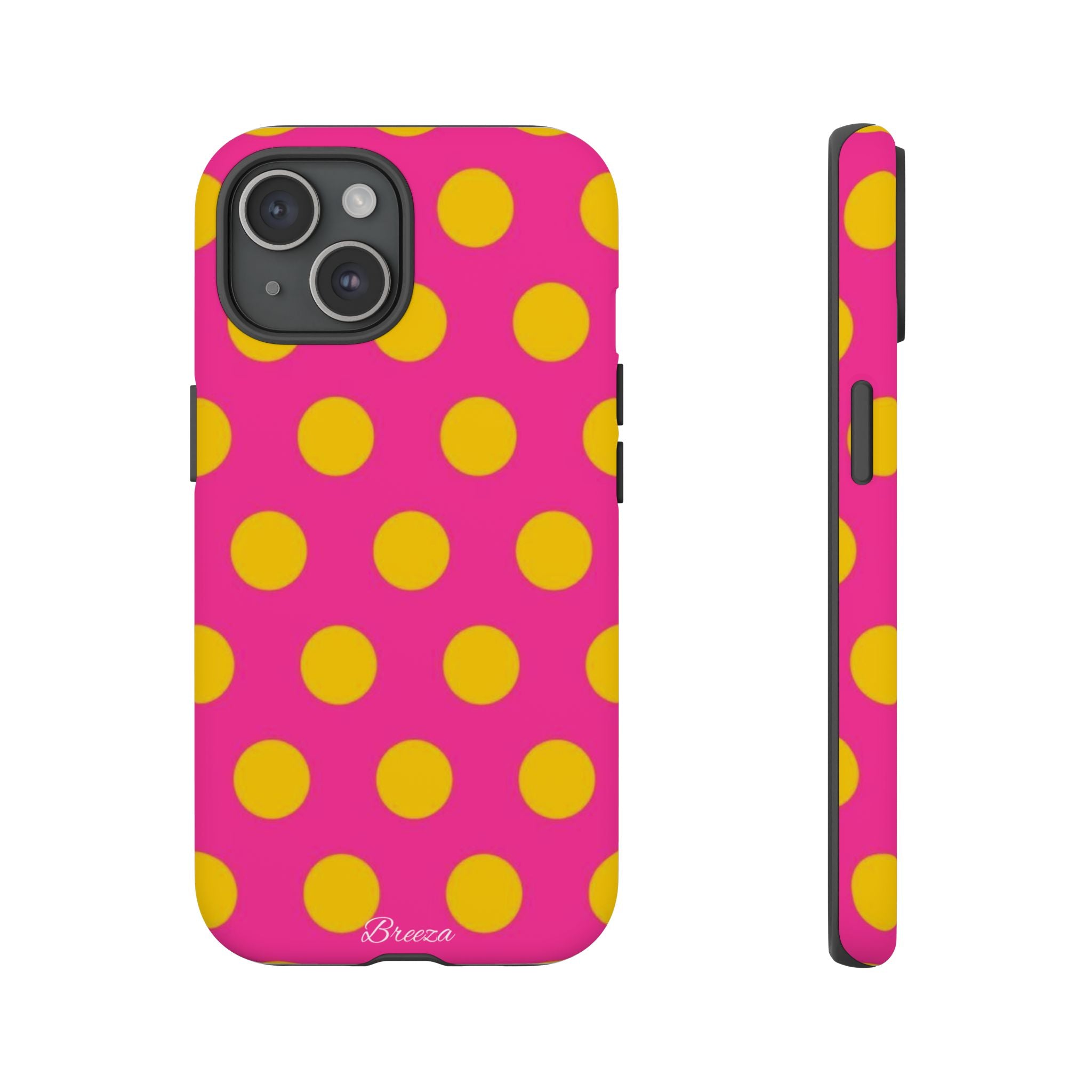 Pink & Yellow Dot Phone Case