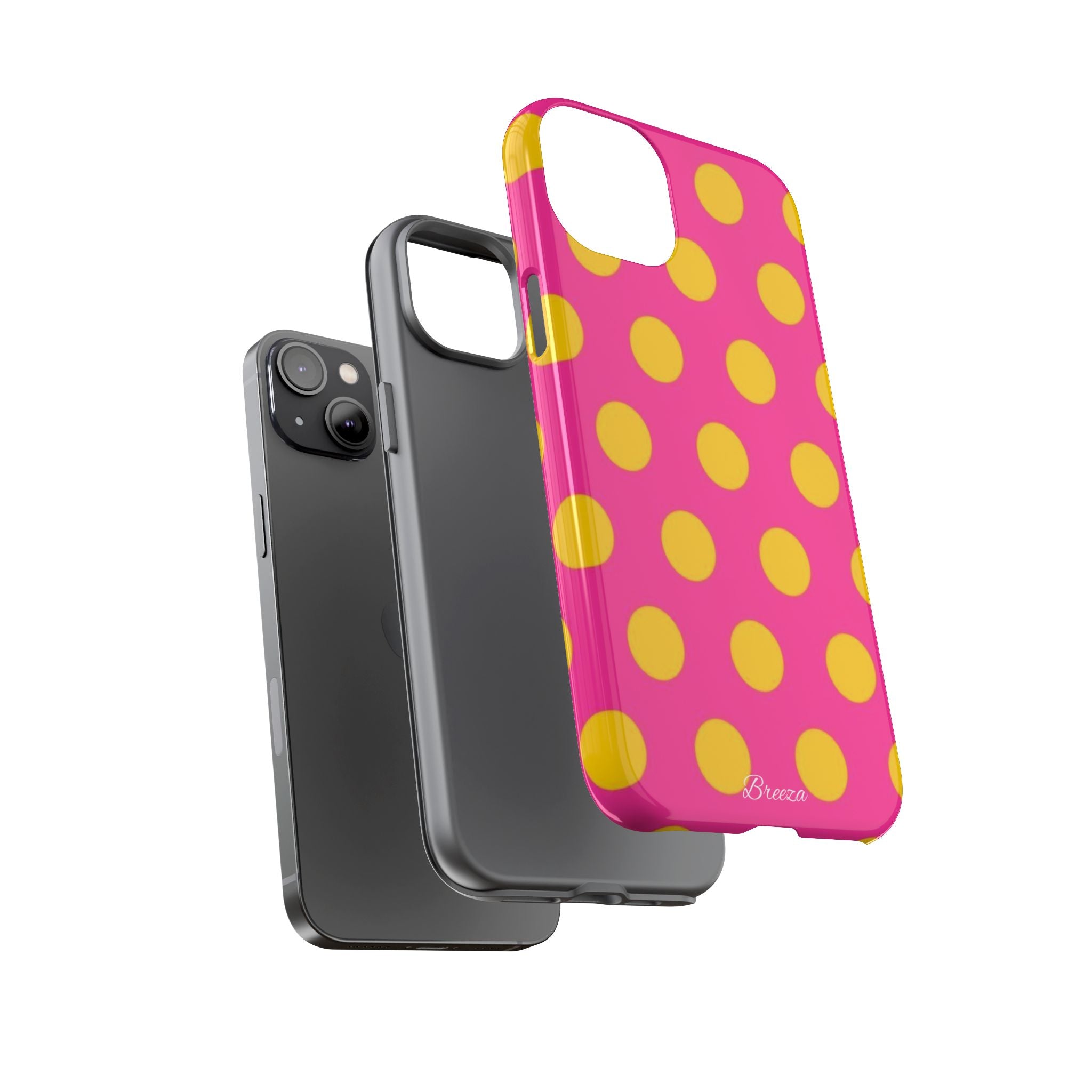 Pink & Yellow Dot Phone Case