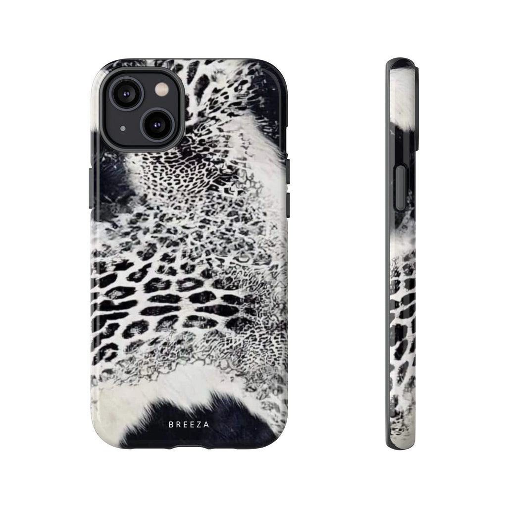 Black & White Leopard Print