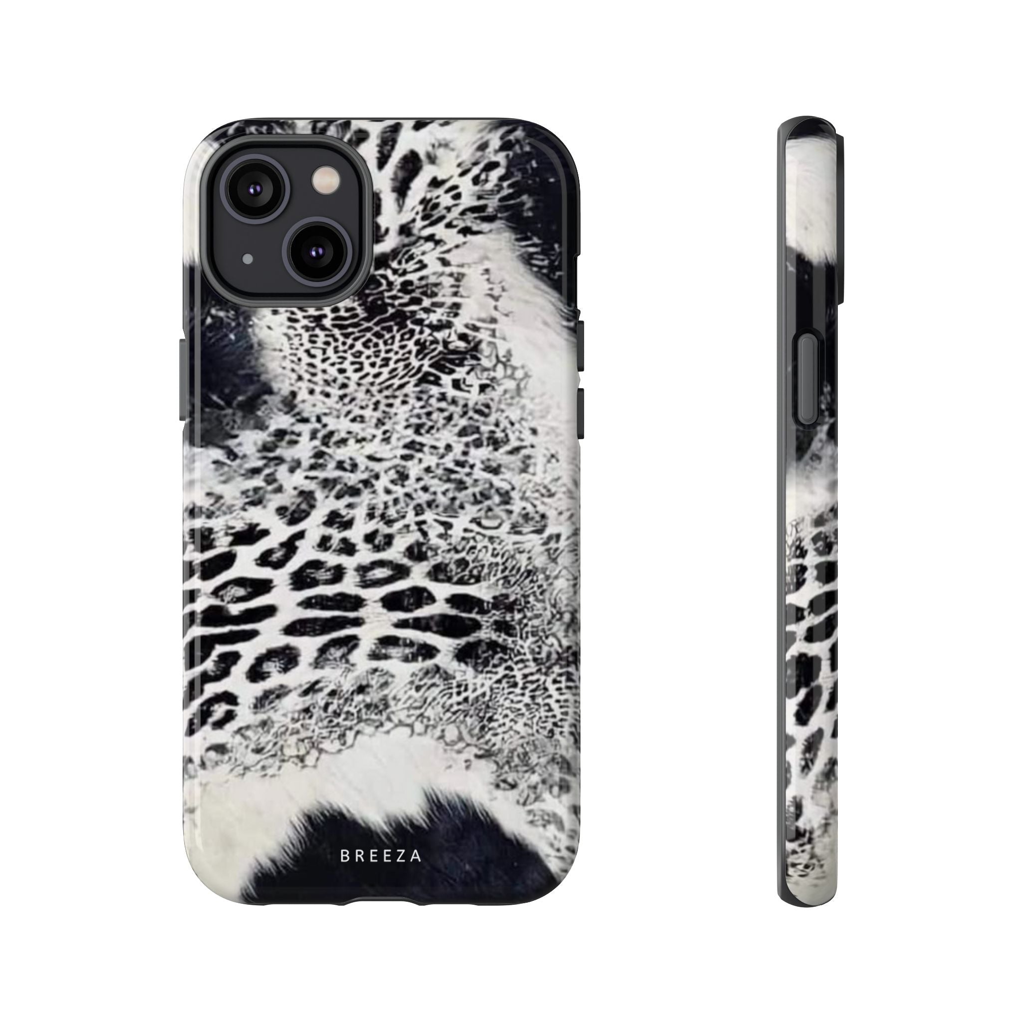 Black & White Leopard Print