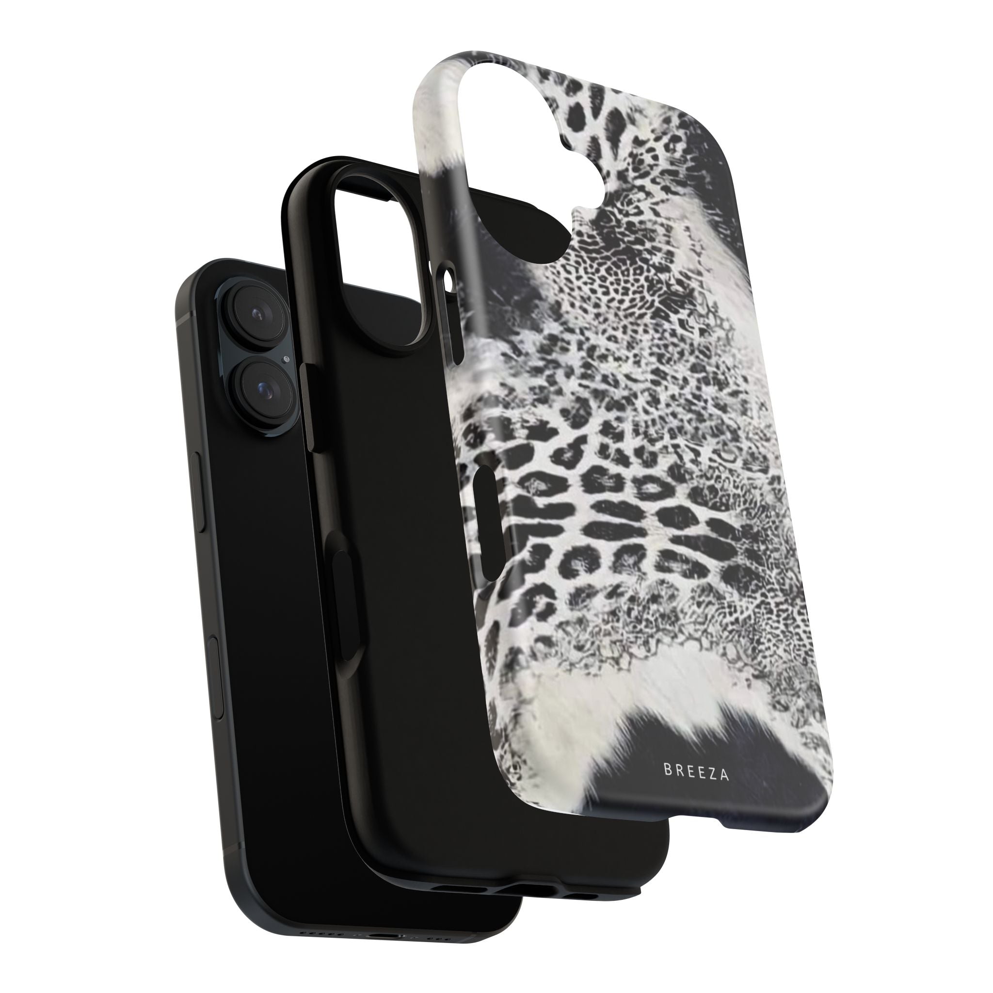 Black & White Leopard Print