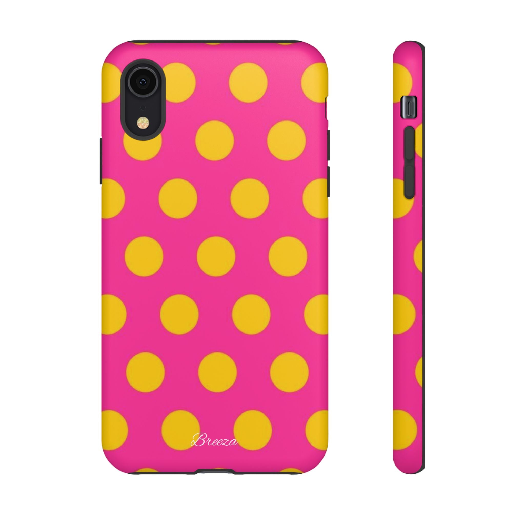 Pink & Yellow Dot Phone Case