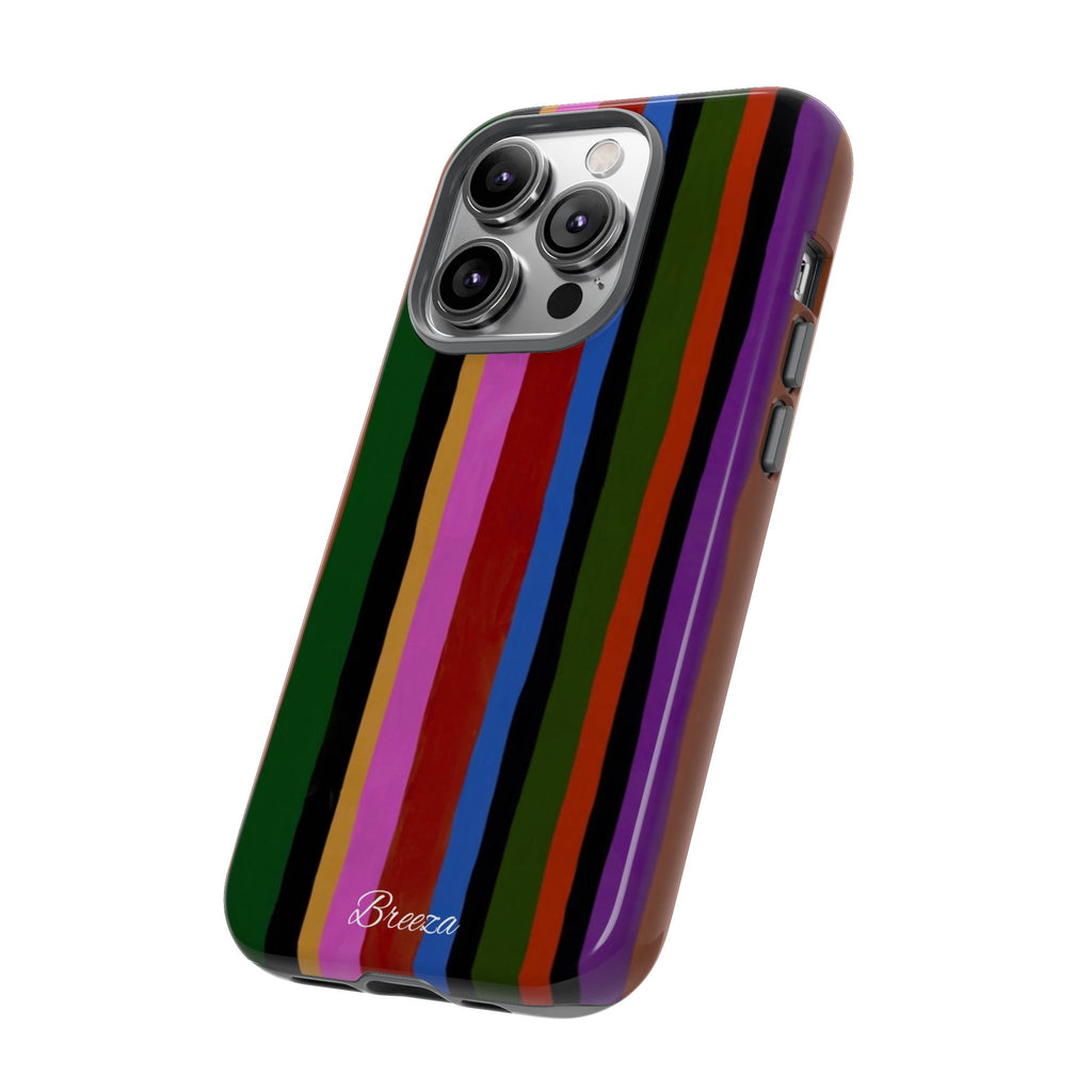 Colorful Striped Phone Case