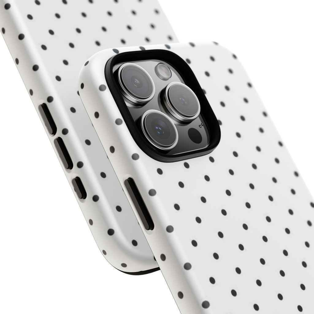 White & Black Polka Dot Phone Case