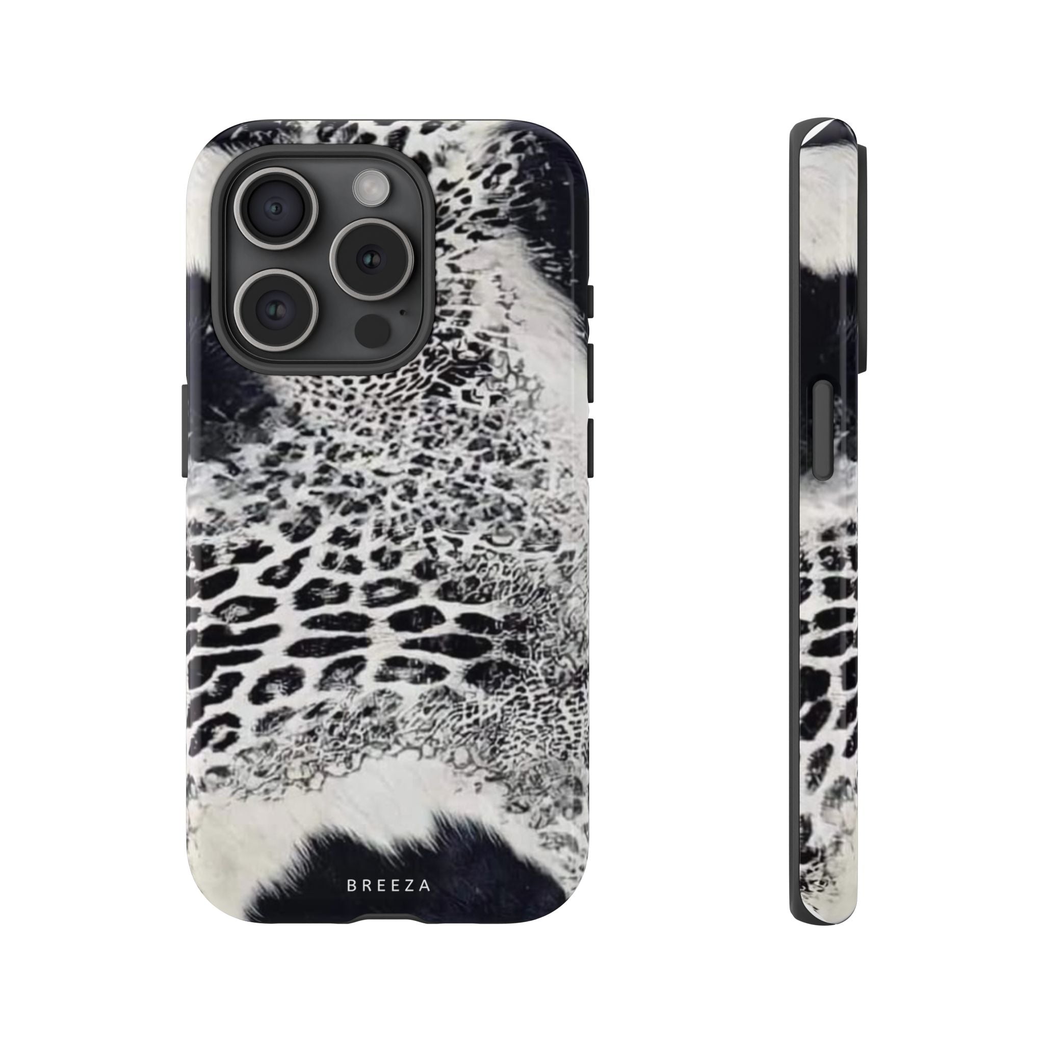 Black & White Leopard Print