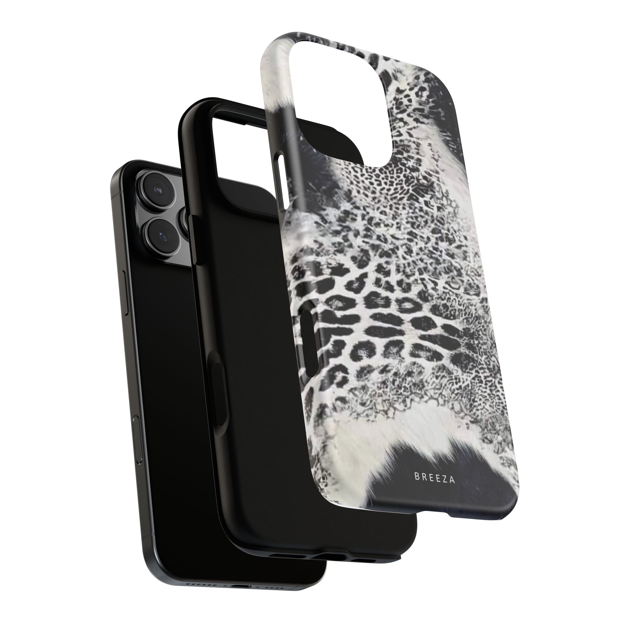 Black & White Leopard Print