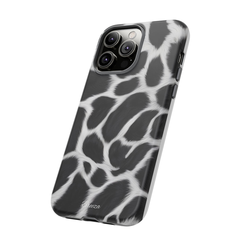 Furry Cow Print Phone Case