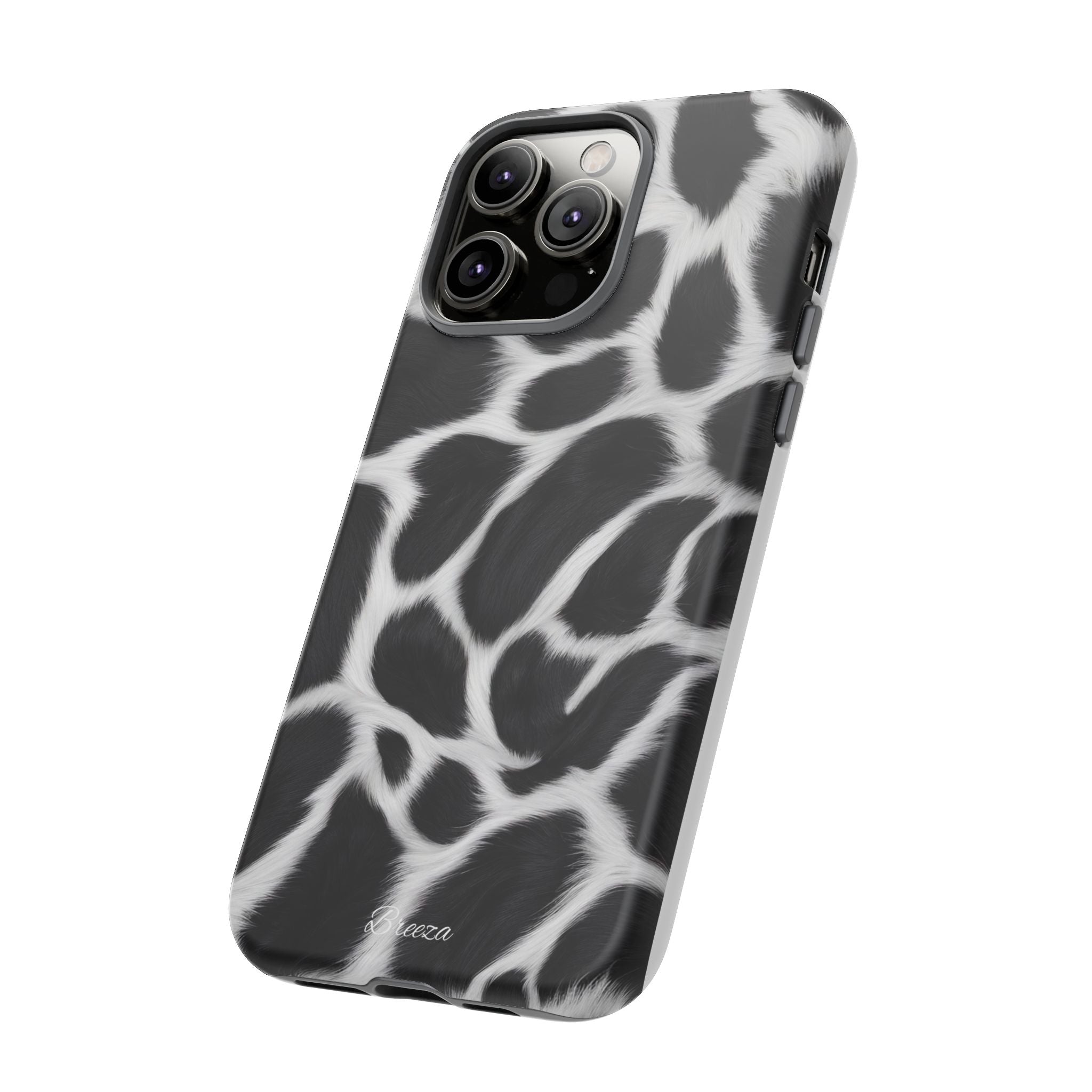 Furry Cow Print Phone Case