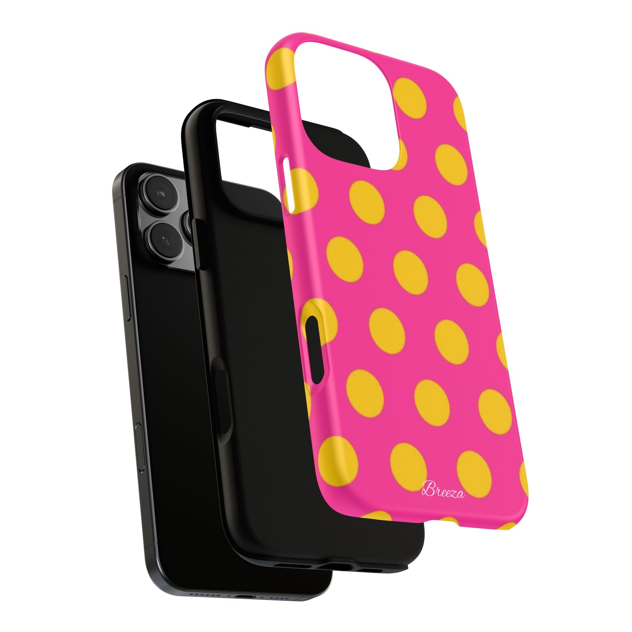 Pink & Yellow Dot Phone Case
