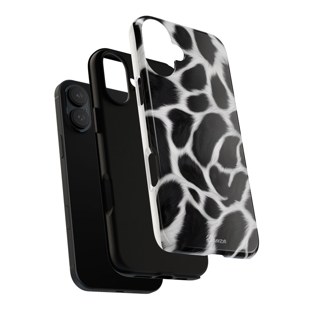 Furry Cow Print Phone Case
