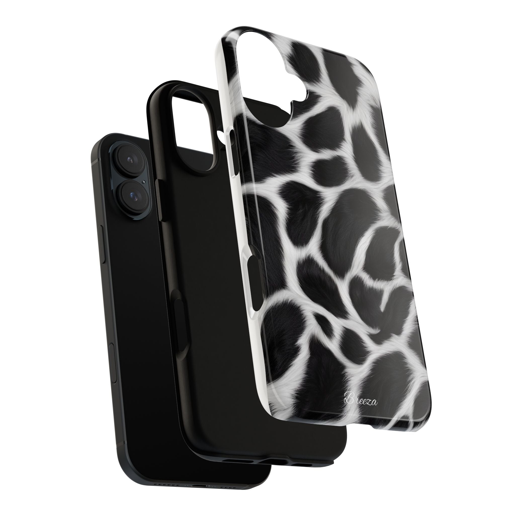 Furry Cow Print Phone Case
