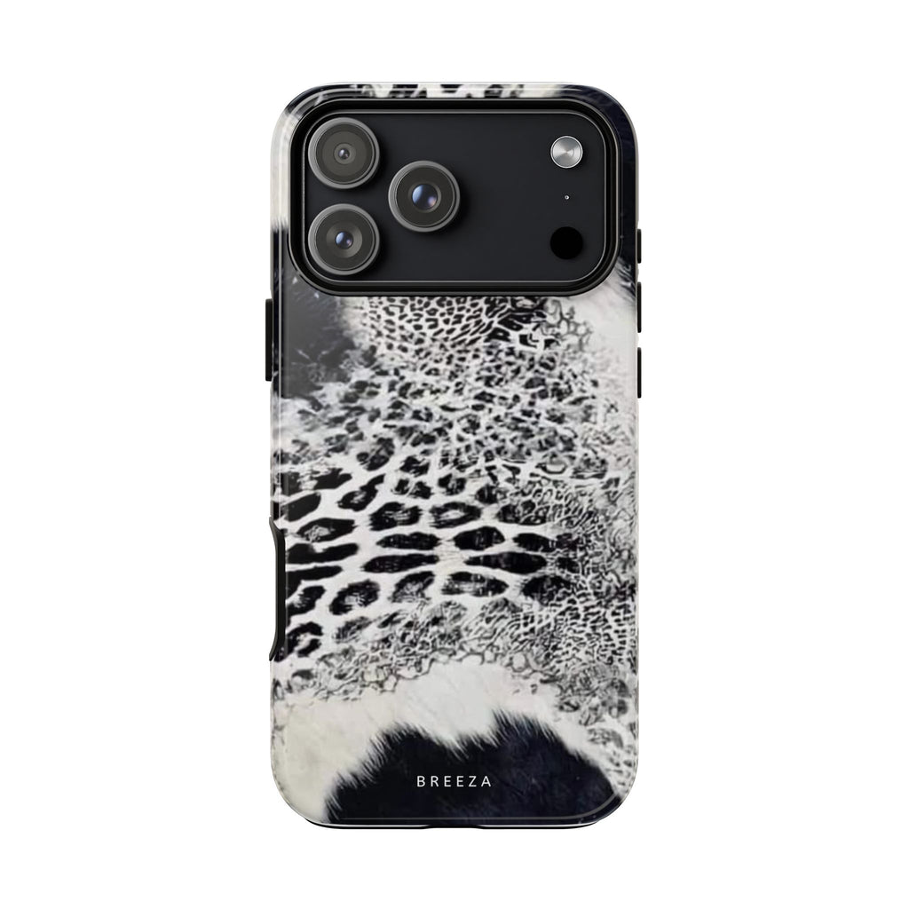 Black & White Leopard Print