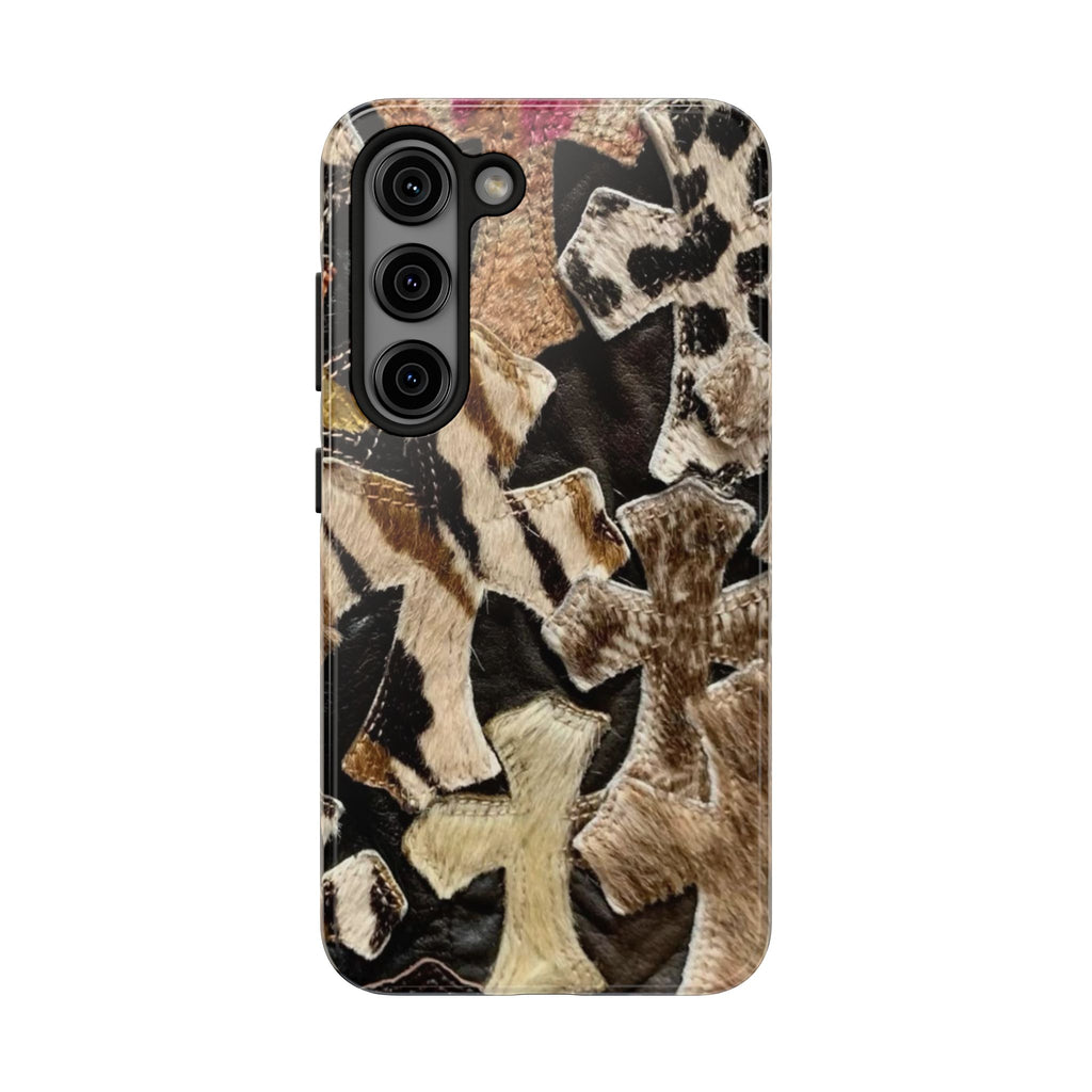 Chrome Heart Inspired Print Phone Case