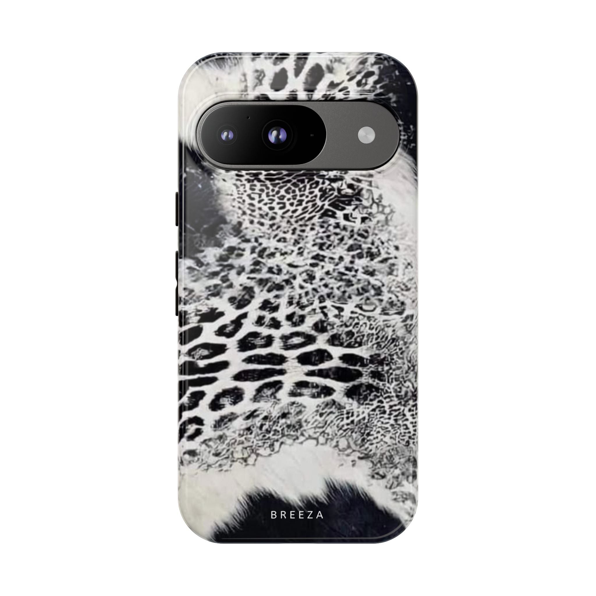 Black & White Leopard Print